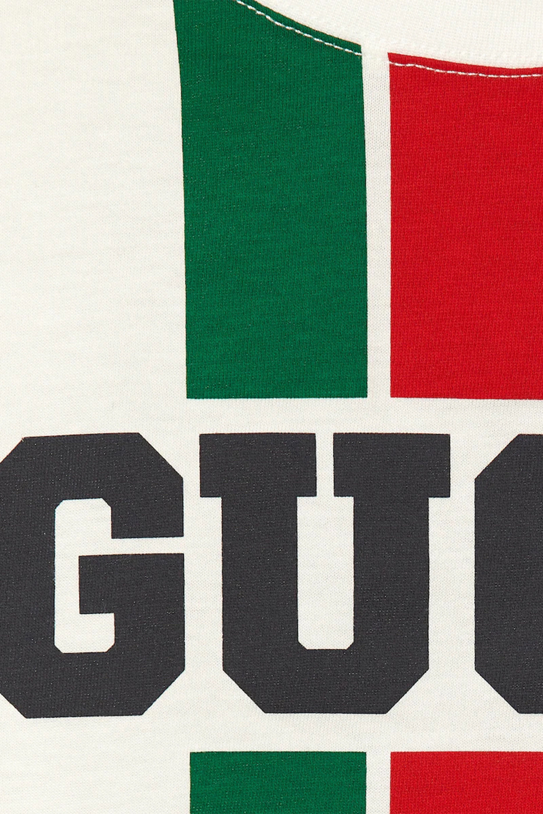 تيشيرت بشريط ويب بشعار الماركة قطن للأطفال