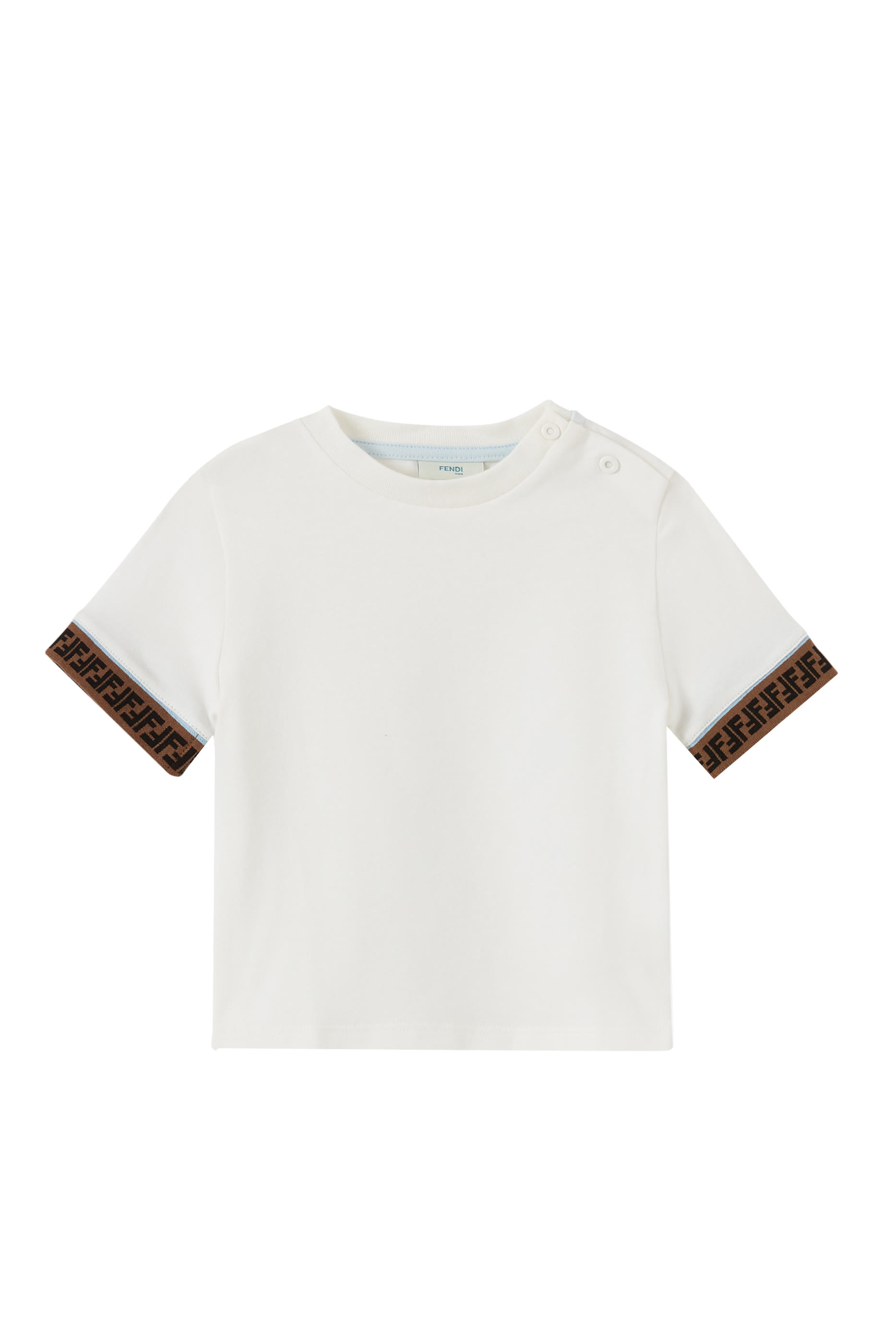 تي شيرت بشريط بشعار الماركة