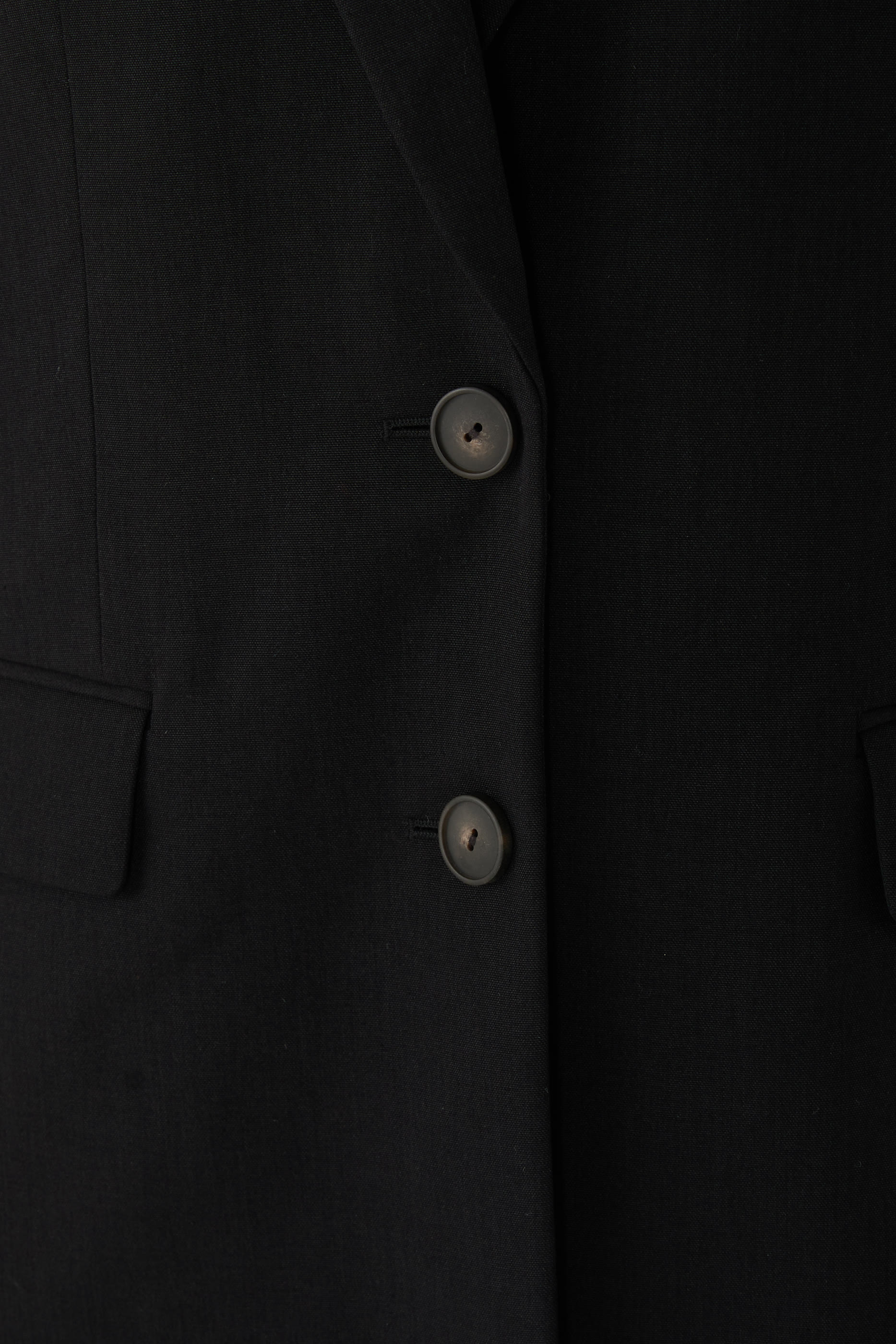 بليزر بصف أزرار وقصة فضفاضة