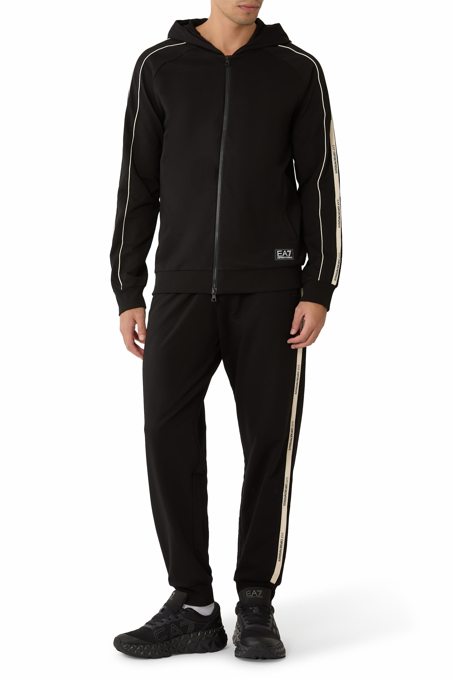 سويت شيرت بشريط شعار الماركة