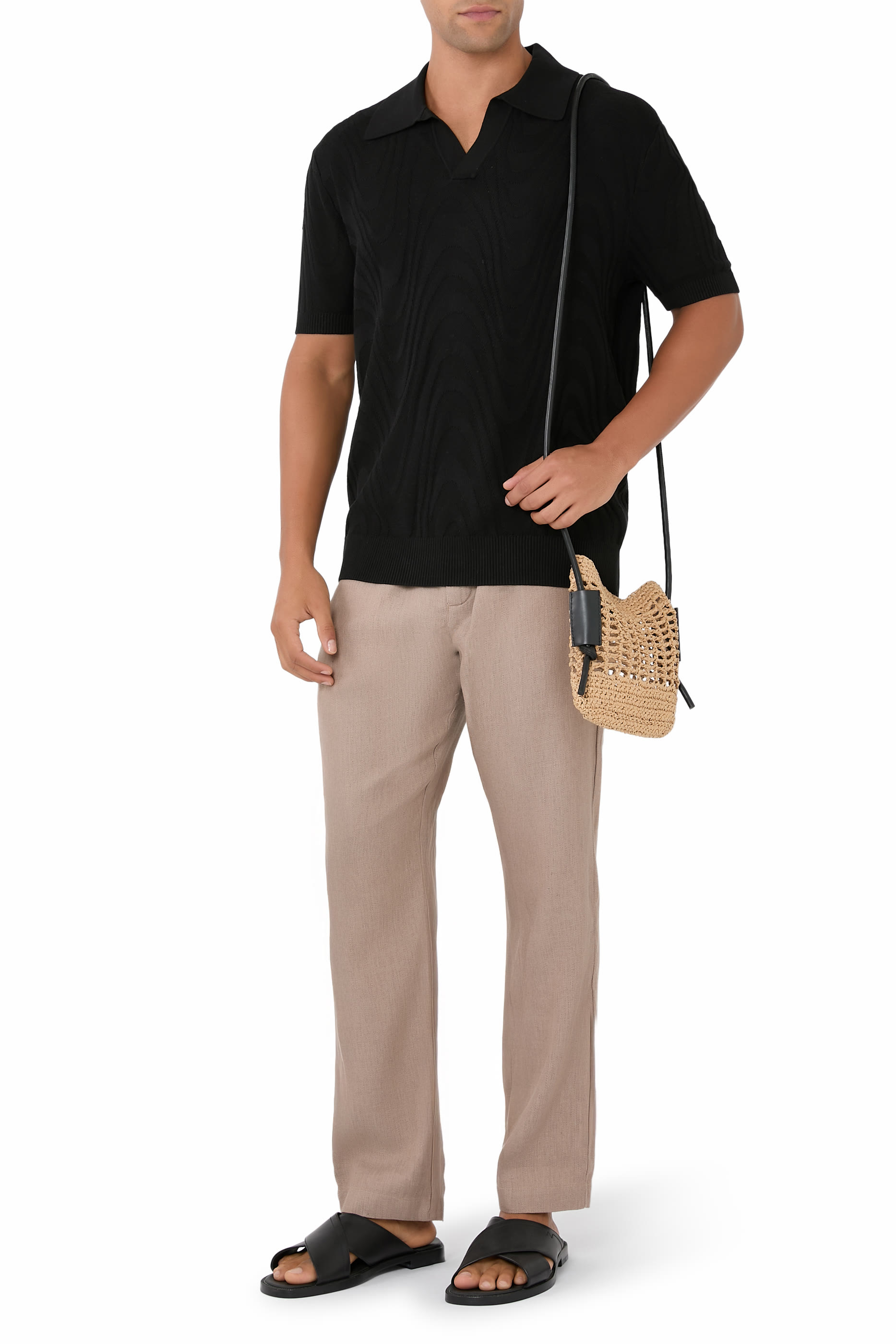 قميص بولو رينو قطن وحرير