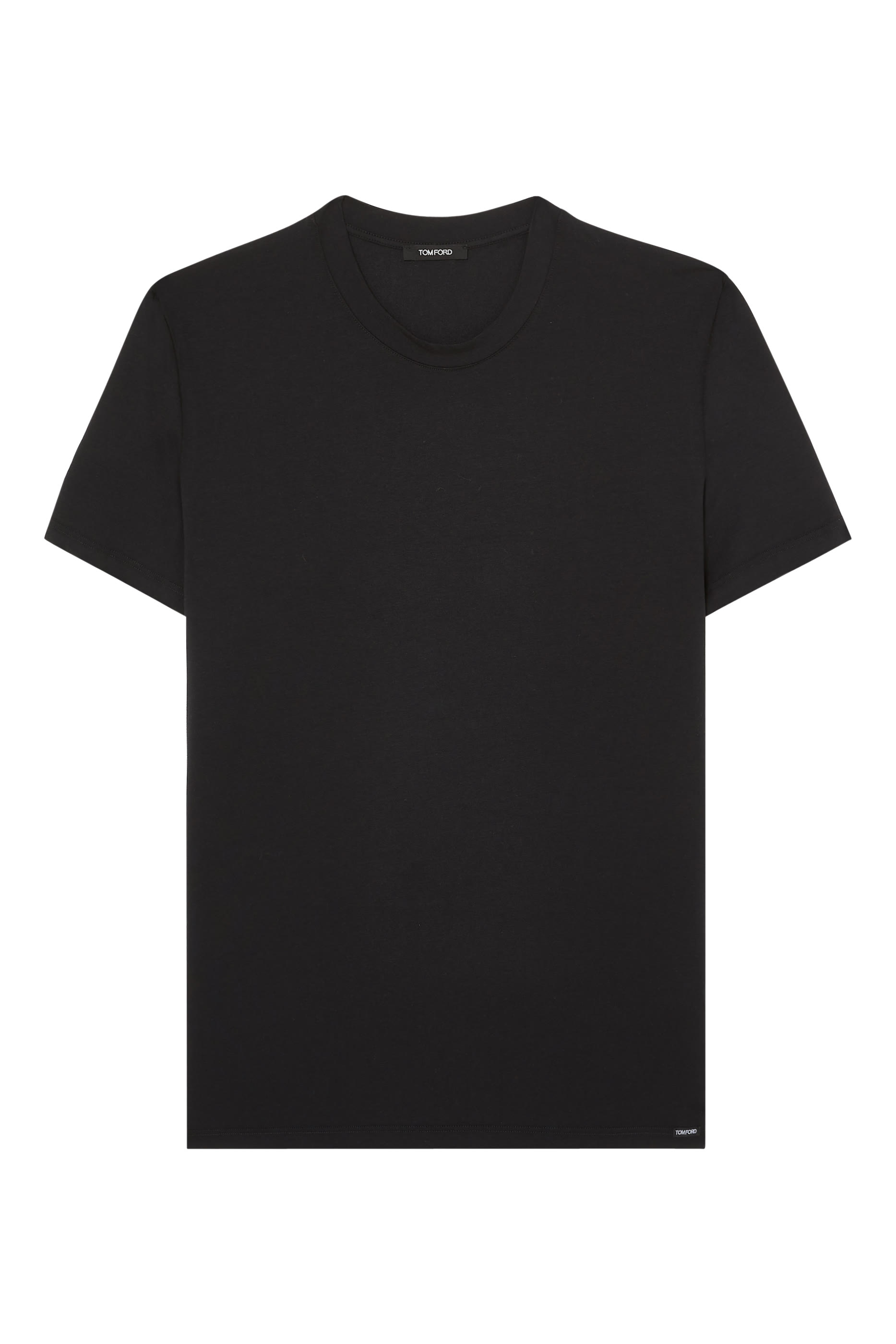 تيشيرت بياقة ضيقة قطن مودال