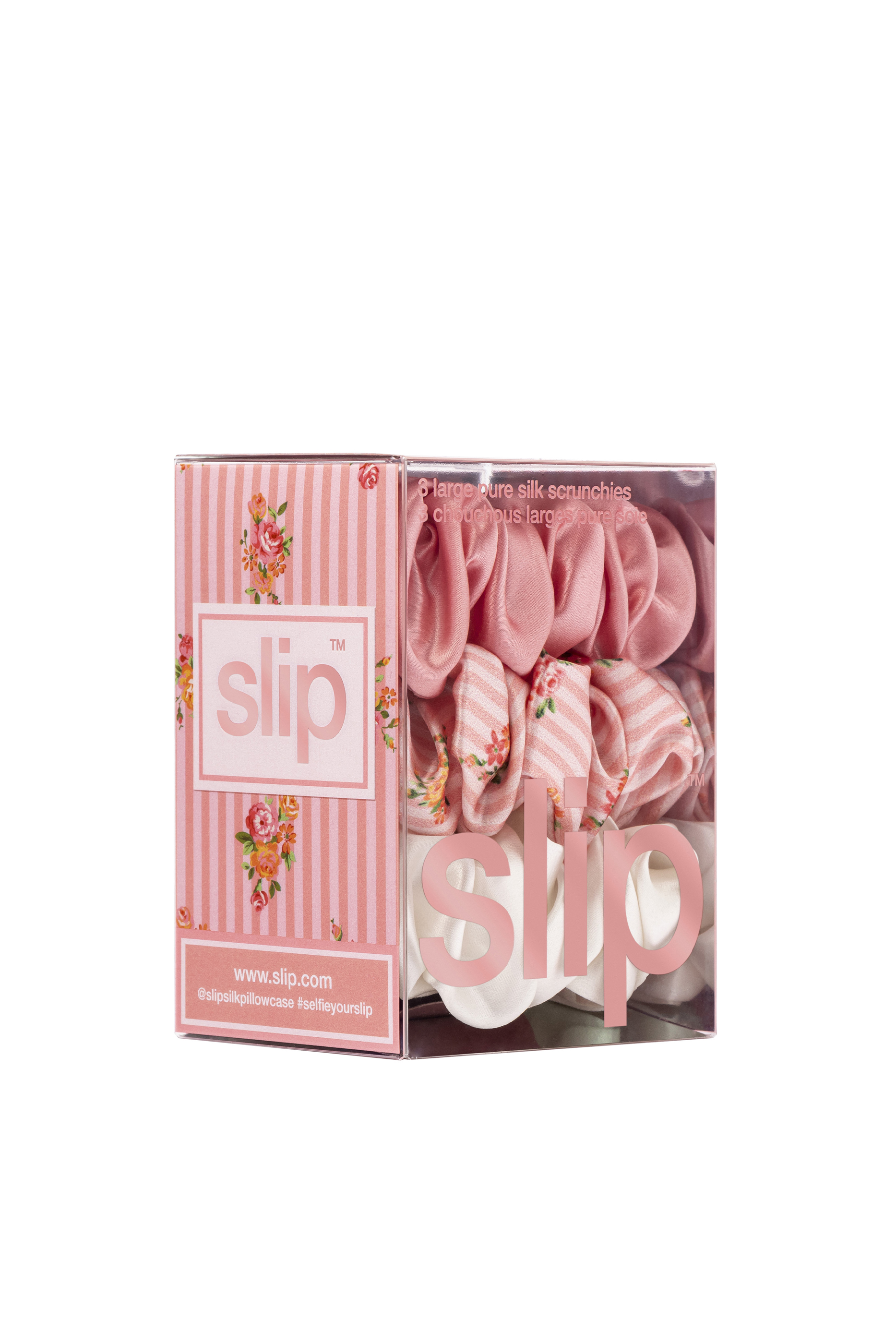 طقم ربطات شعر كبيرة حرير، 3 قطع