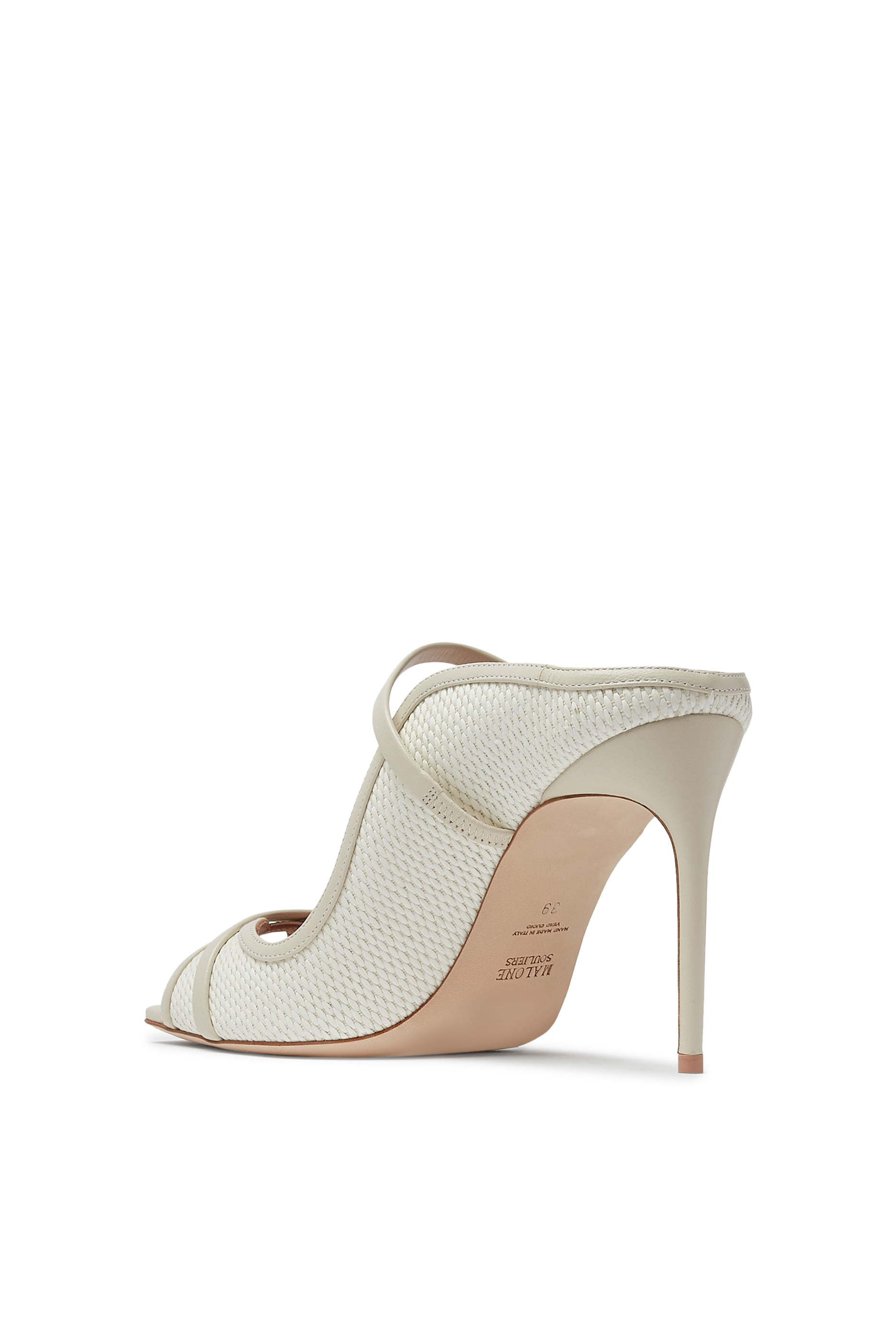 صندل نوا 90 بكعب وتطريزات خوص