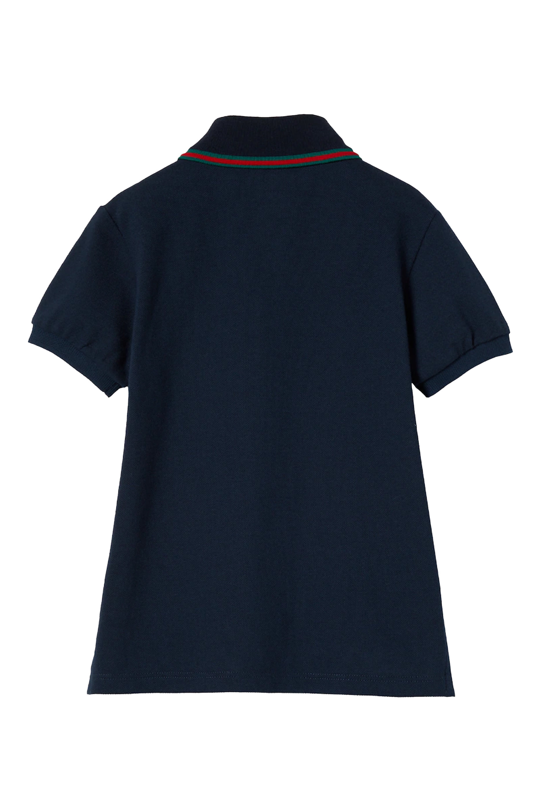 قميص بولو قطن بيكيه مطاطي للأطفال