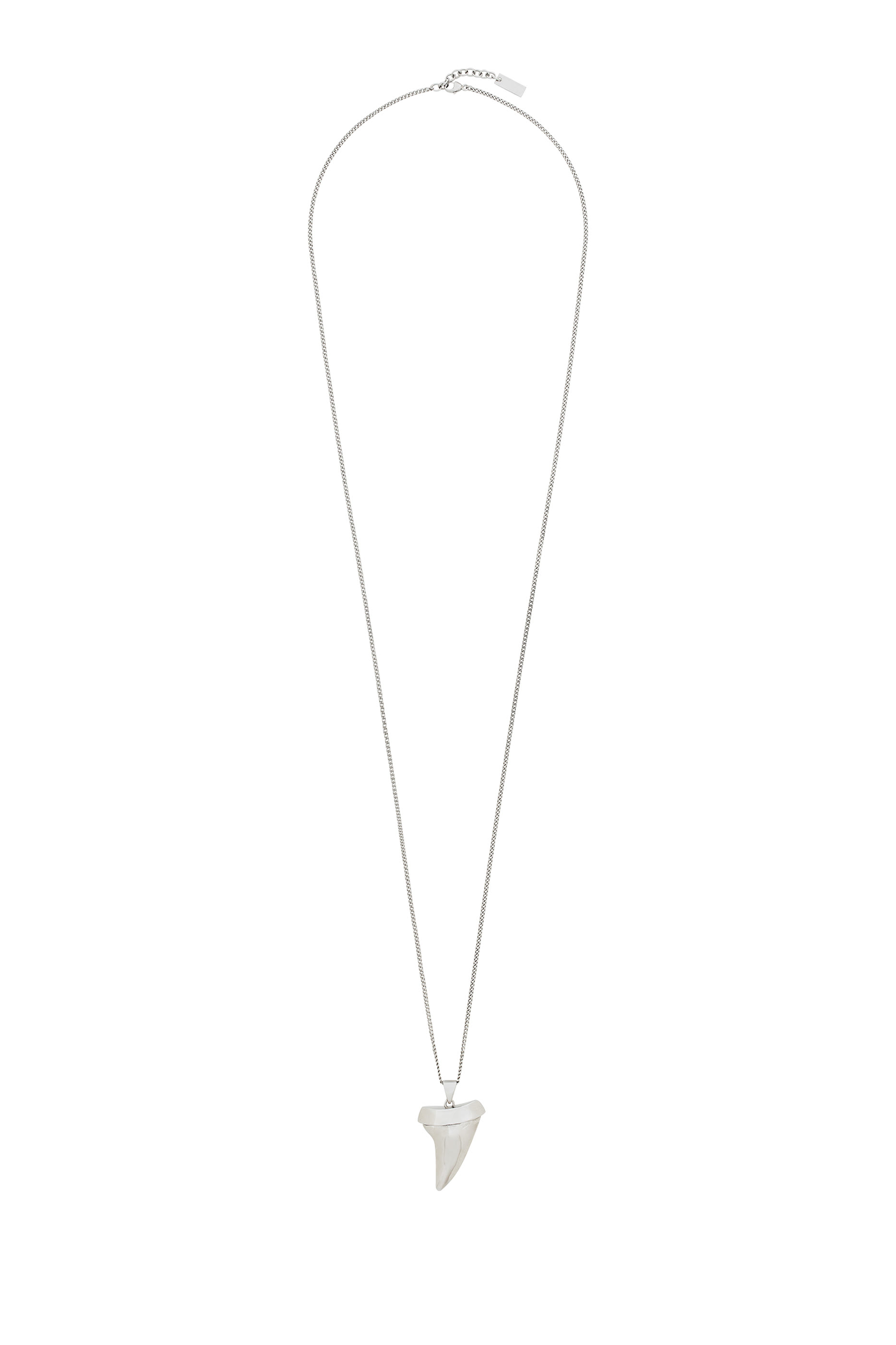 قلادة بدلاية بتصميم سن قرش معدن