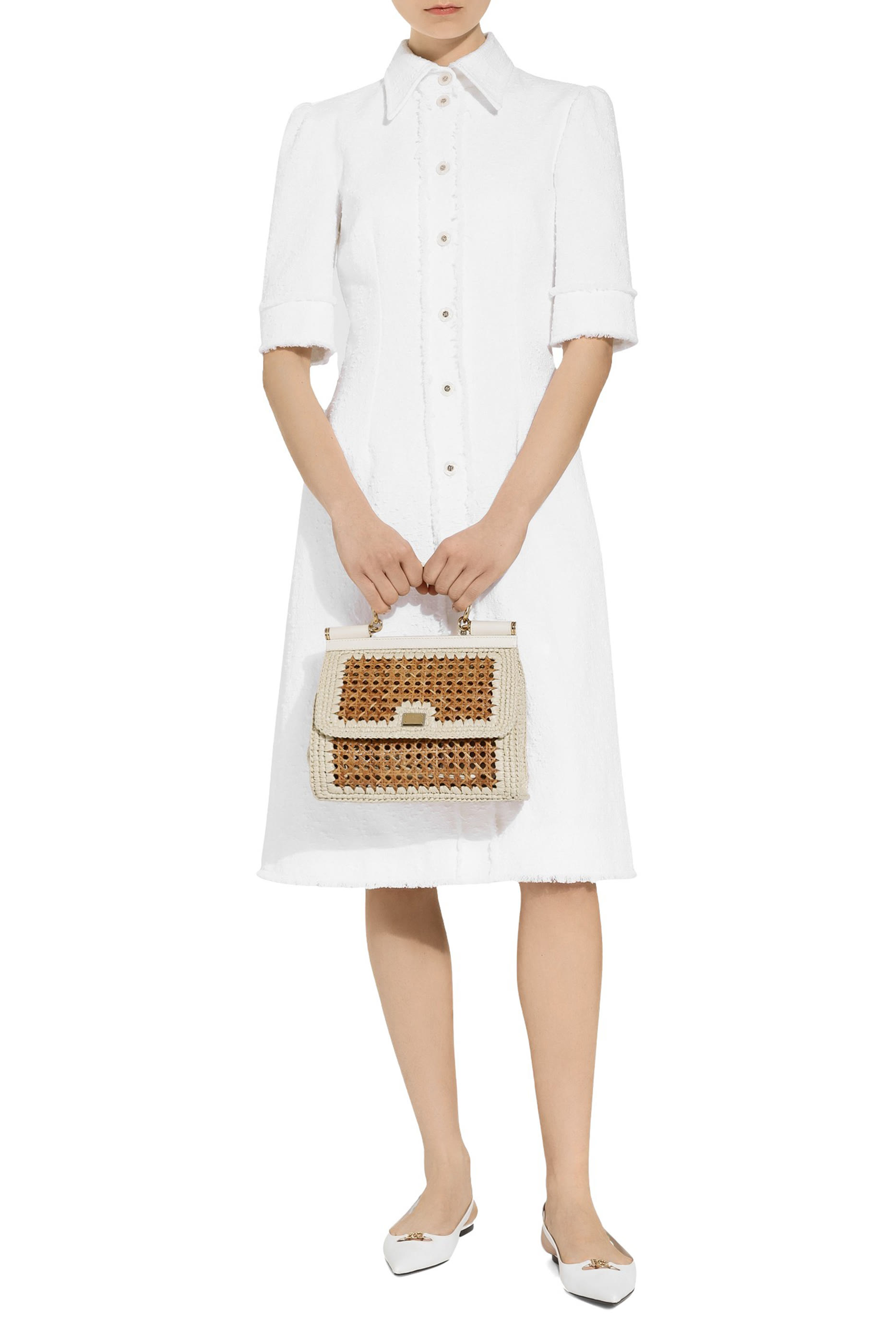 حقيبة يد سيسلي كبيرة قش فيينا