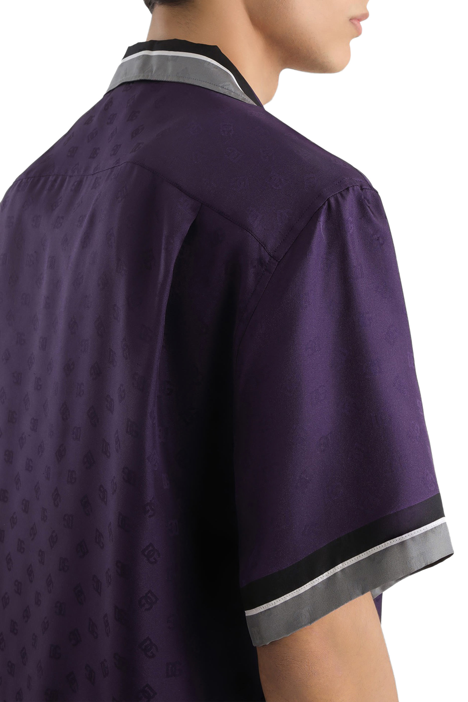 قميص هاواي مخطط بشعار الماركة تويل