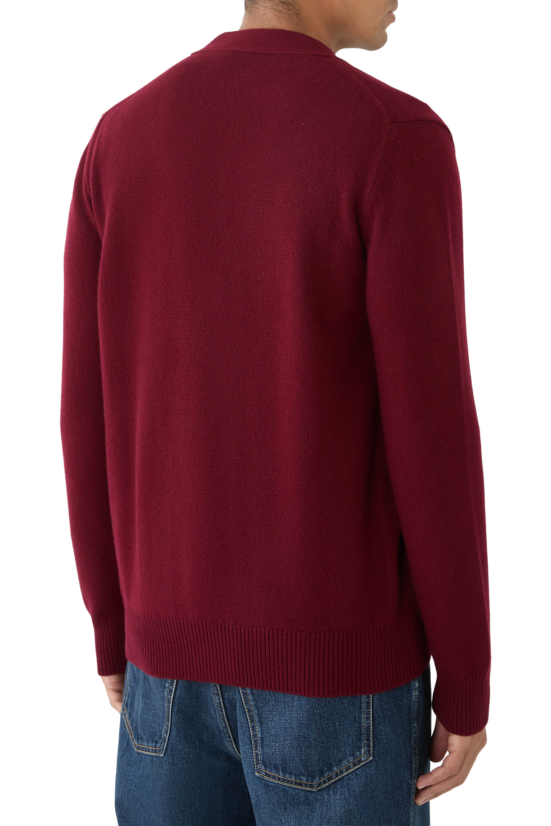 كارديغان مطرز صوف وكشمير