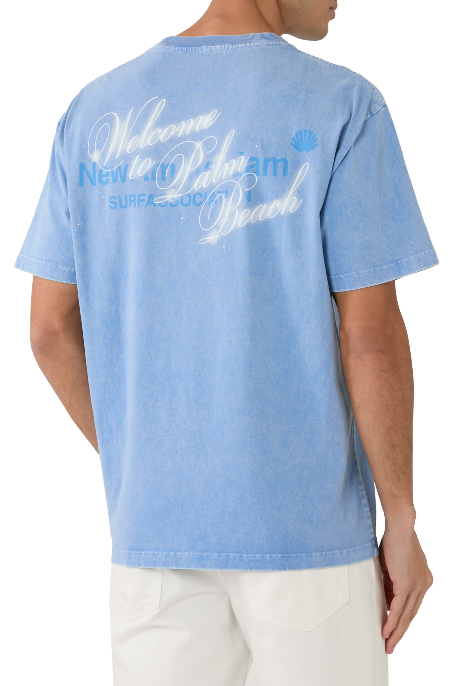 تيشيرت بطبعة ويلكام تو بالم بيتش