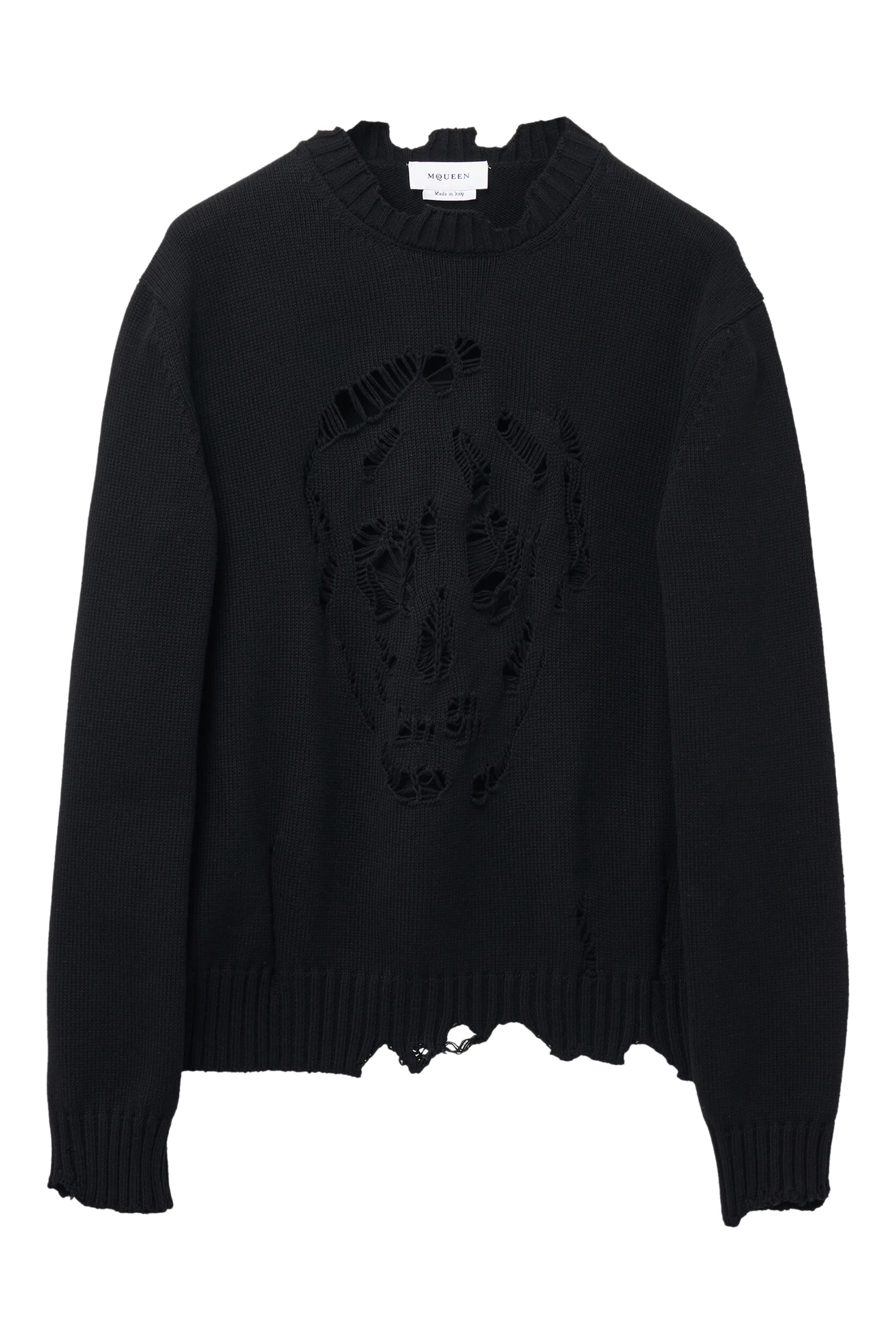 كارديغان بتصميم ممزق على شكل جمجمة