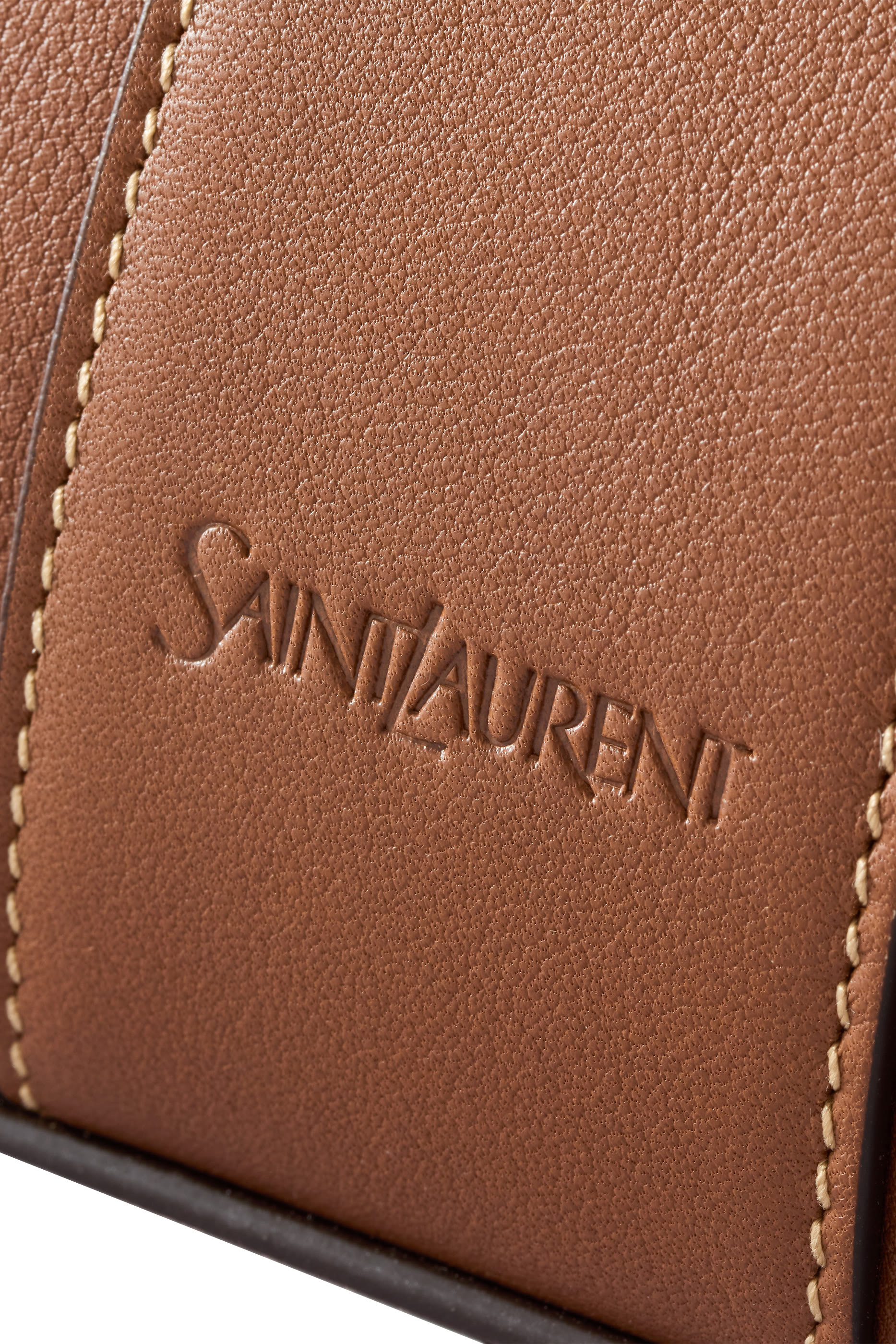 حقيبة يد صغيرة بشعار الماركة جلد