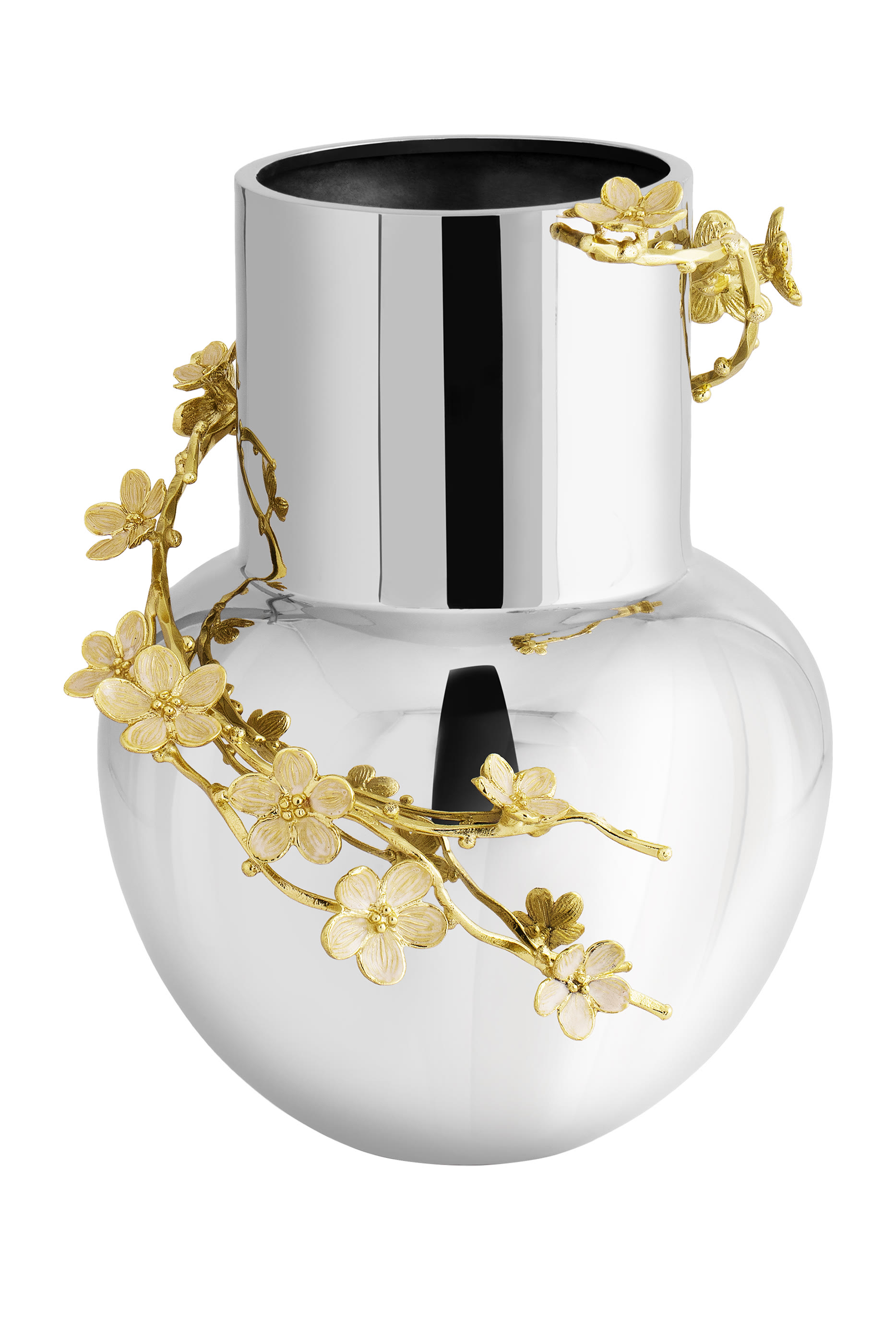 مزهرية متوسطة بتصميم أزهار الكرز