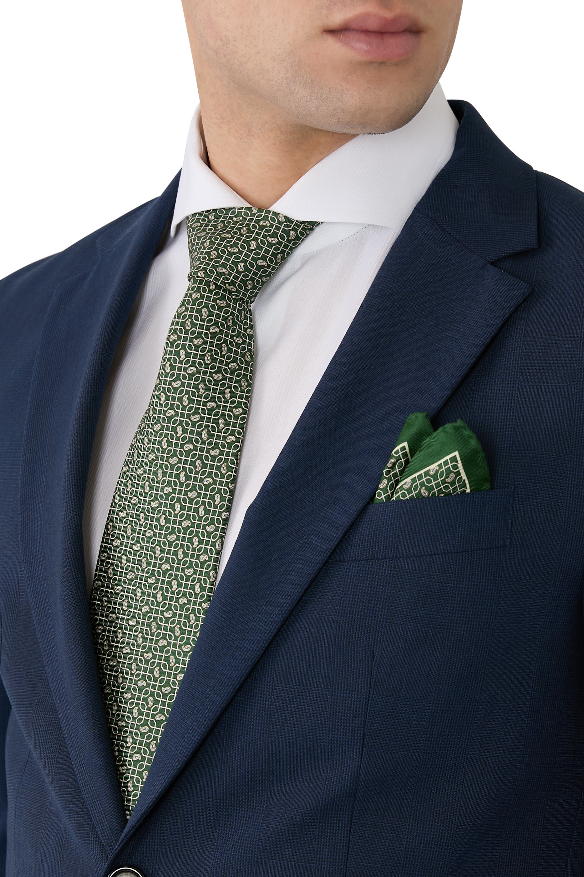 ربطة عنق حرير بنقشة بيزلي