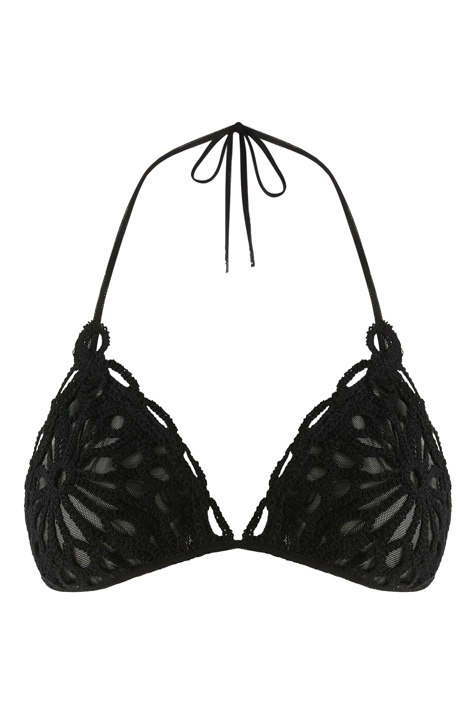 قطعة بيكيني علوية بحواف صدفية الشكل