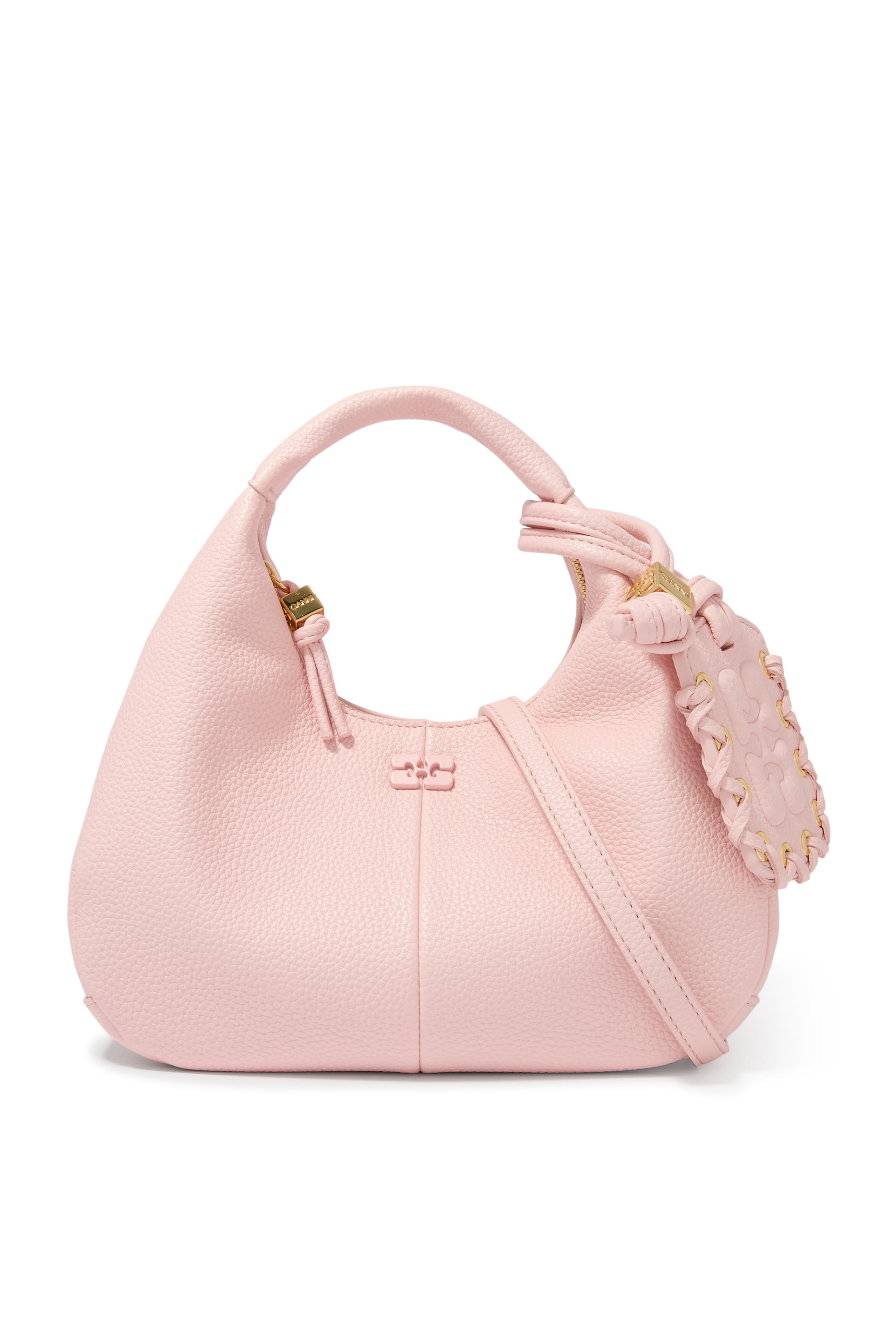 حقيبة هوبو صغيرة بارزة الملمس