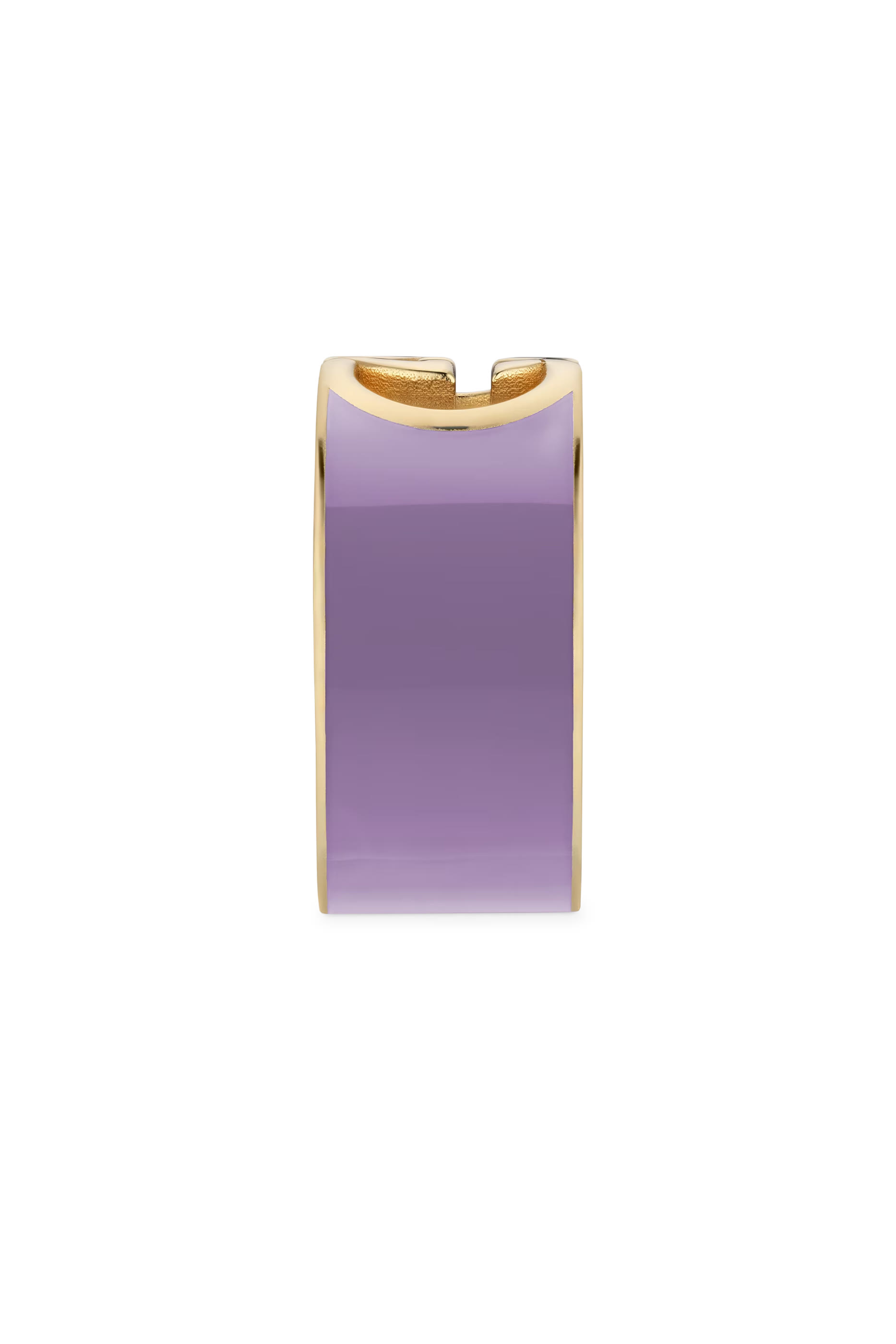 خاتم بتصميم حرفي شعار الماركة متداخلين بمينا