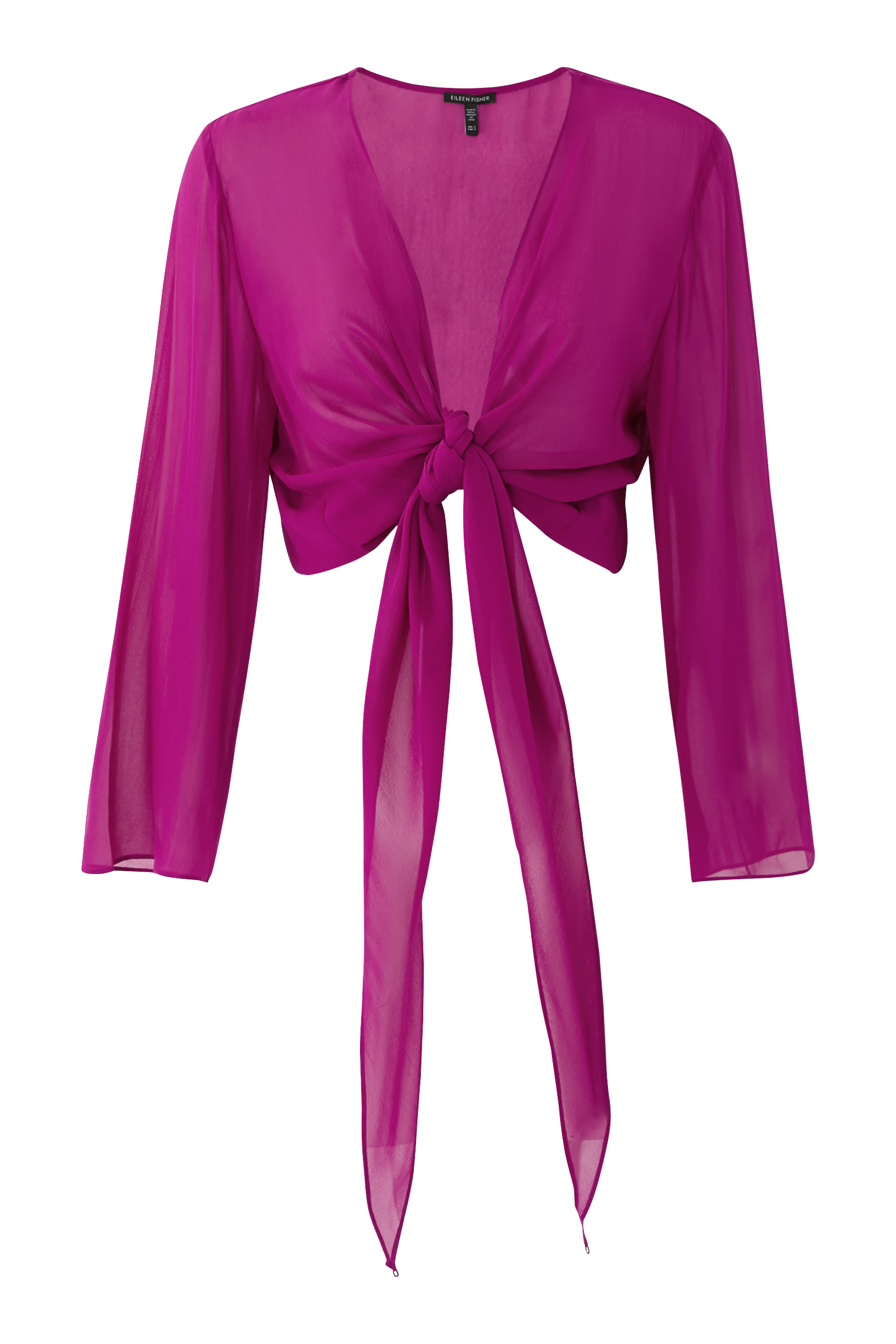 جاكيت جورجيت بربطة حرير شفاف