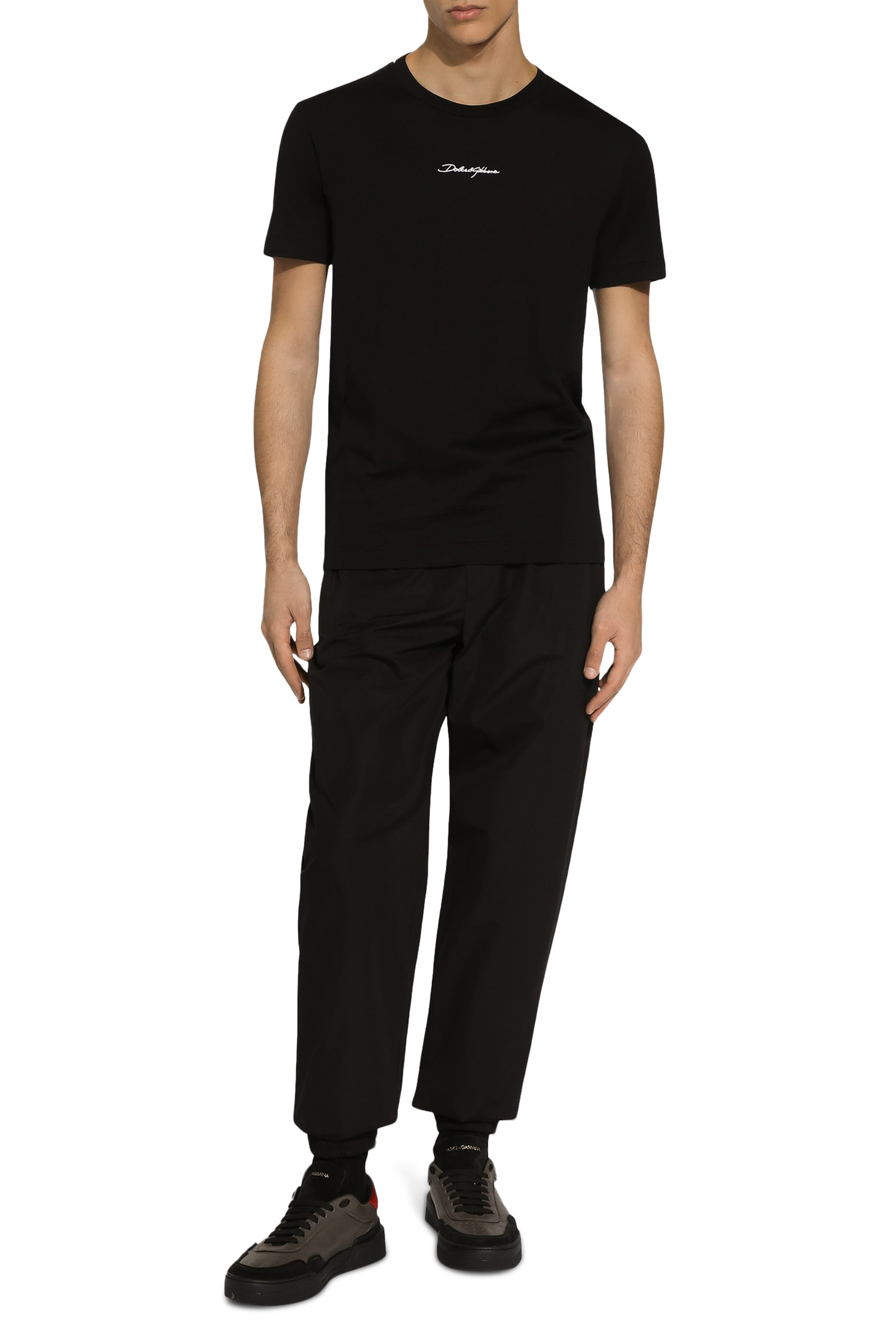 تيشيرت بشعار الماركة قطن