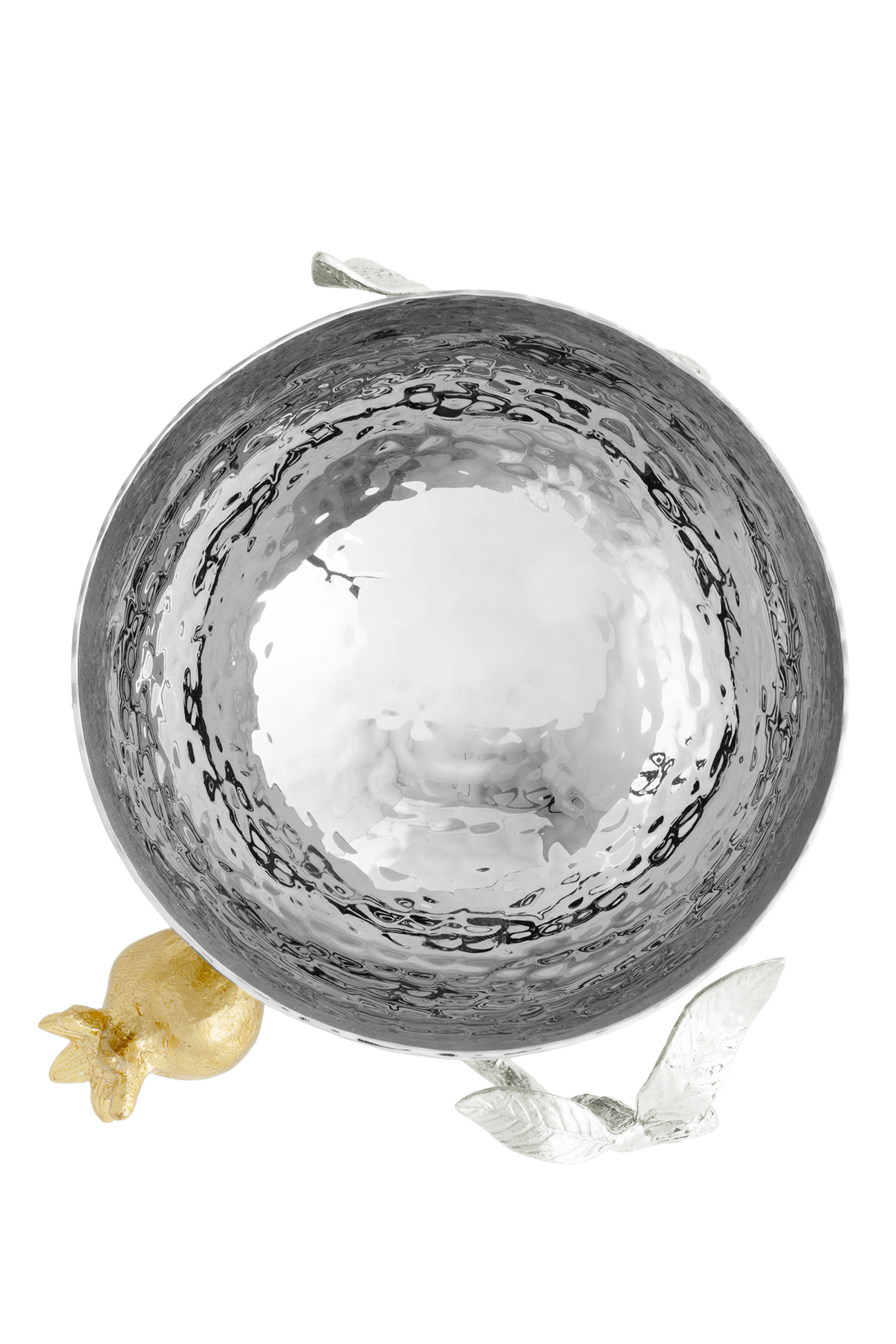 وعاء مكسرات بومغرانت ذهب وفضة