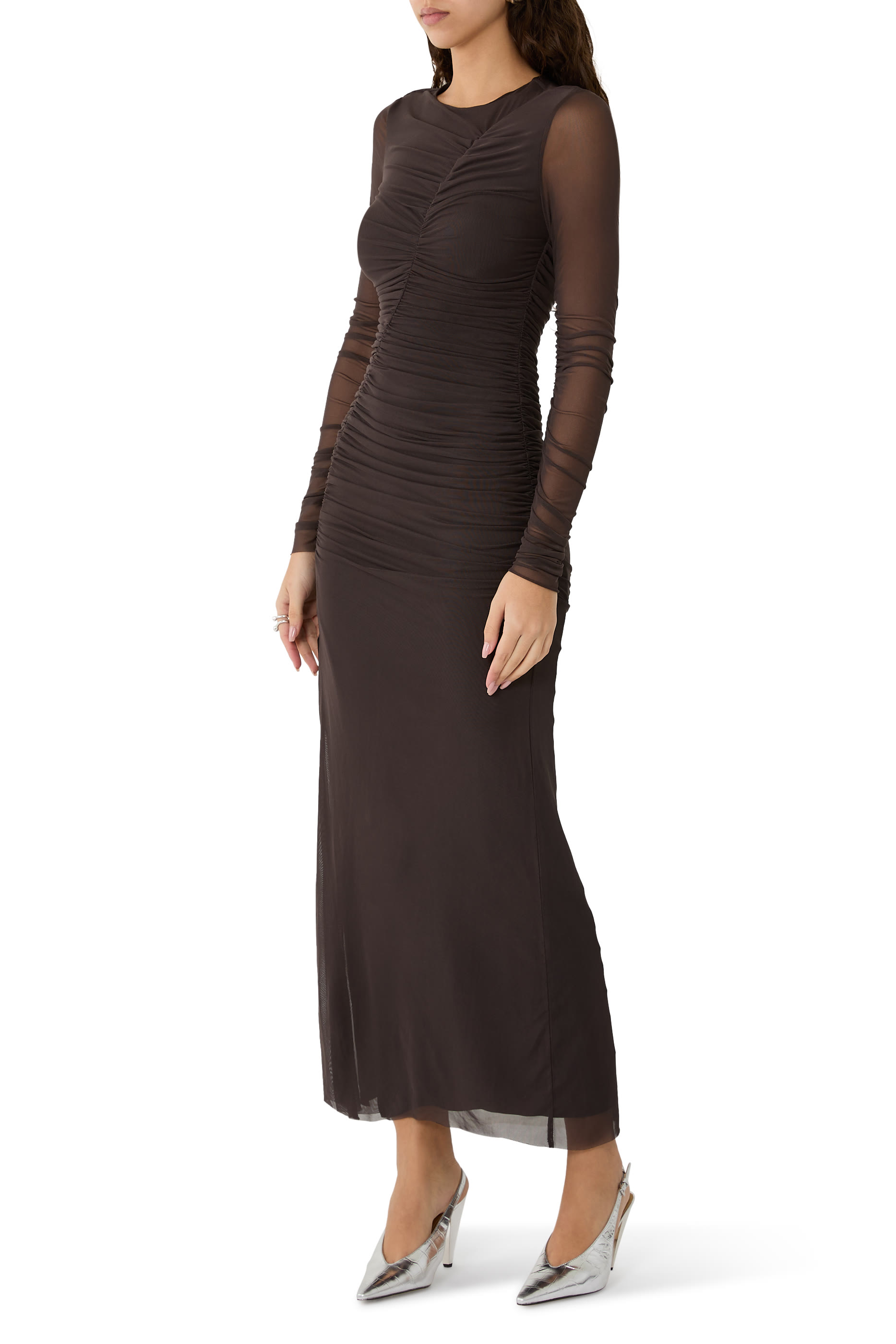 Mira Gathered Maxi Dress