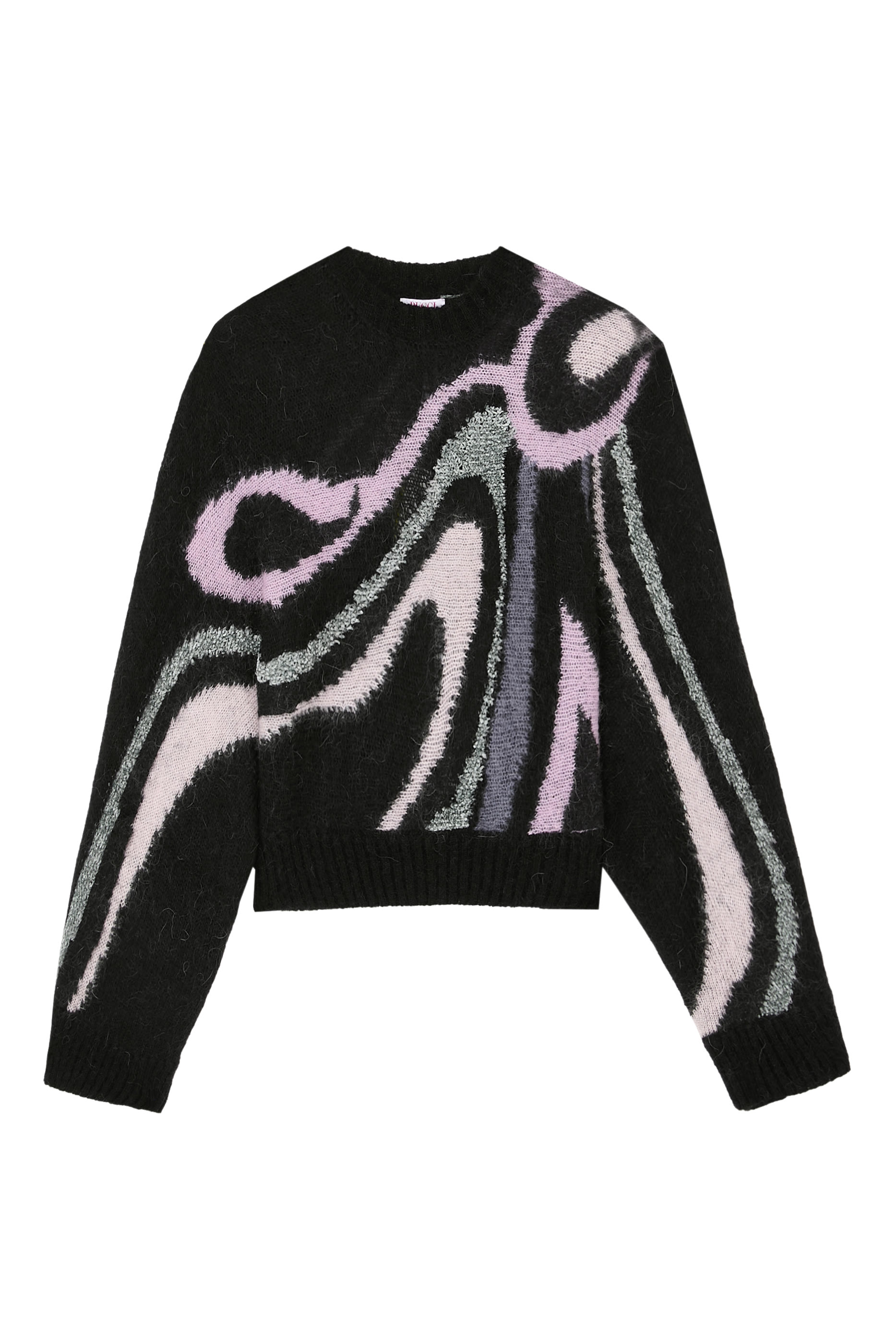 سترة مزينة بنقشة هندسية