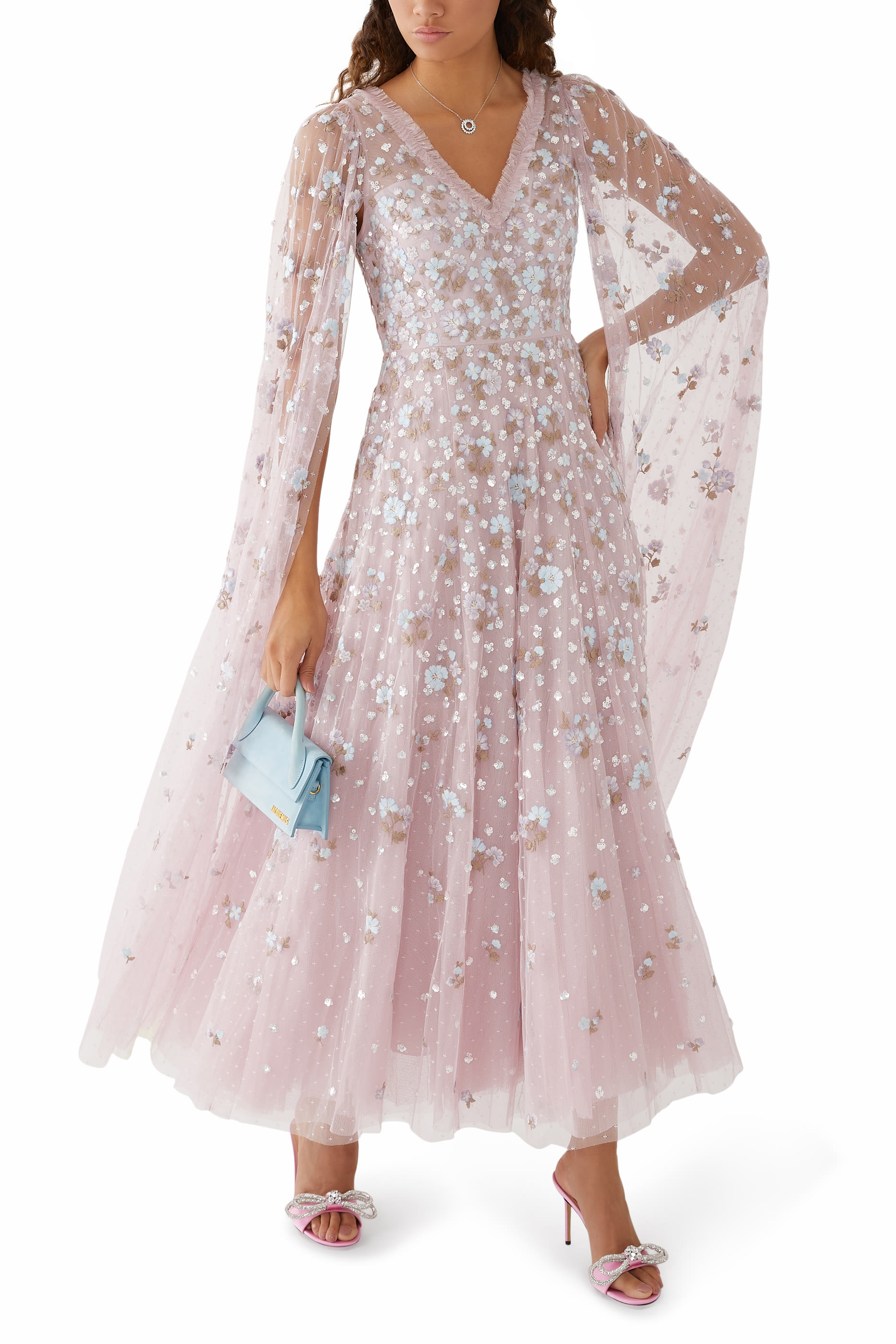 فستان سهرة داهليا بطول الكاحل null