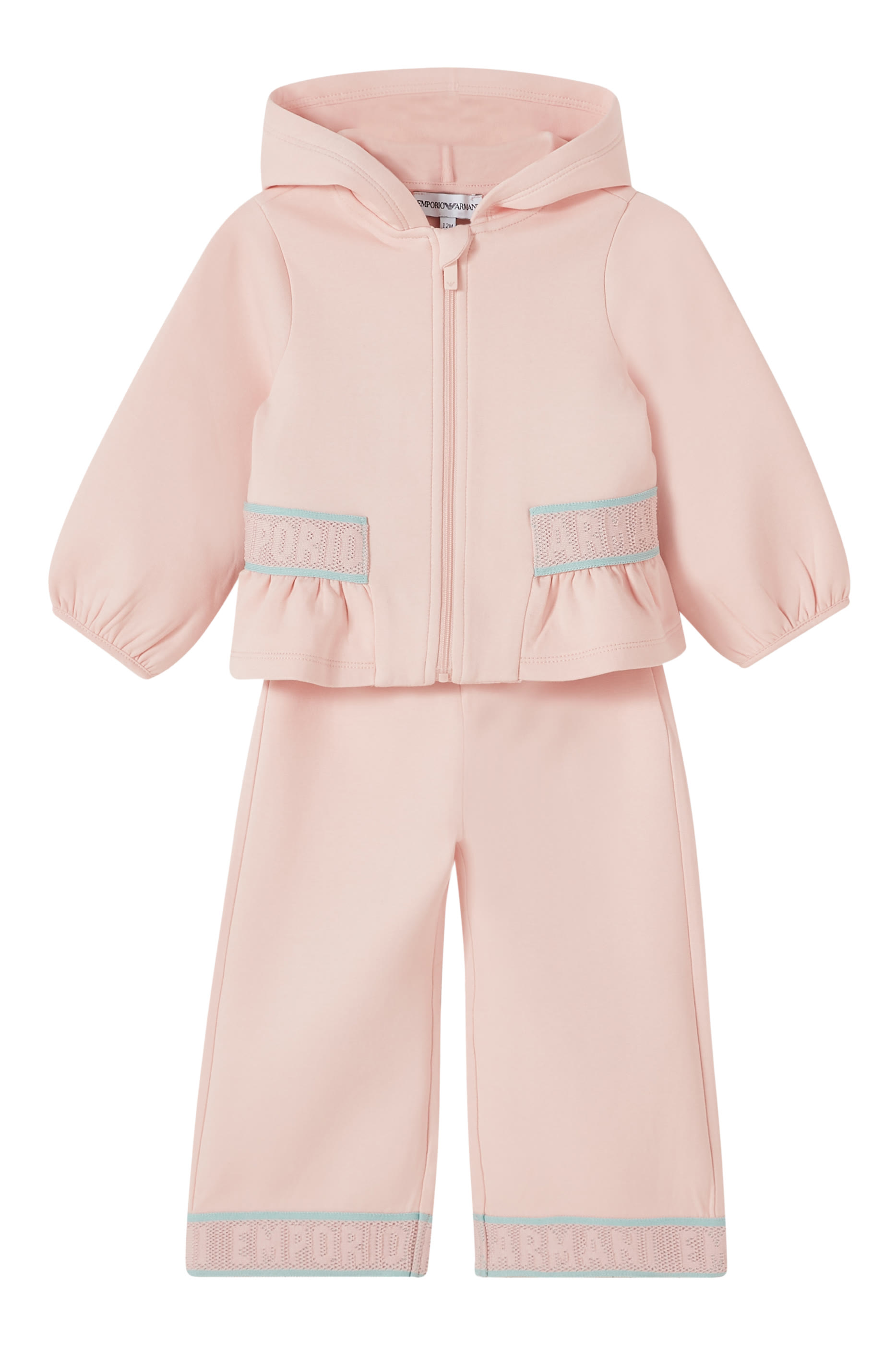 بنطال بشريط بحروف شعار الماركة للأطفال