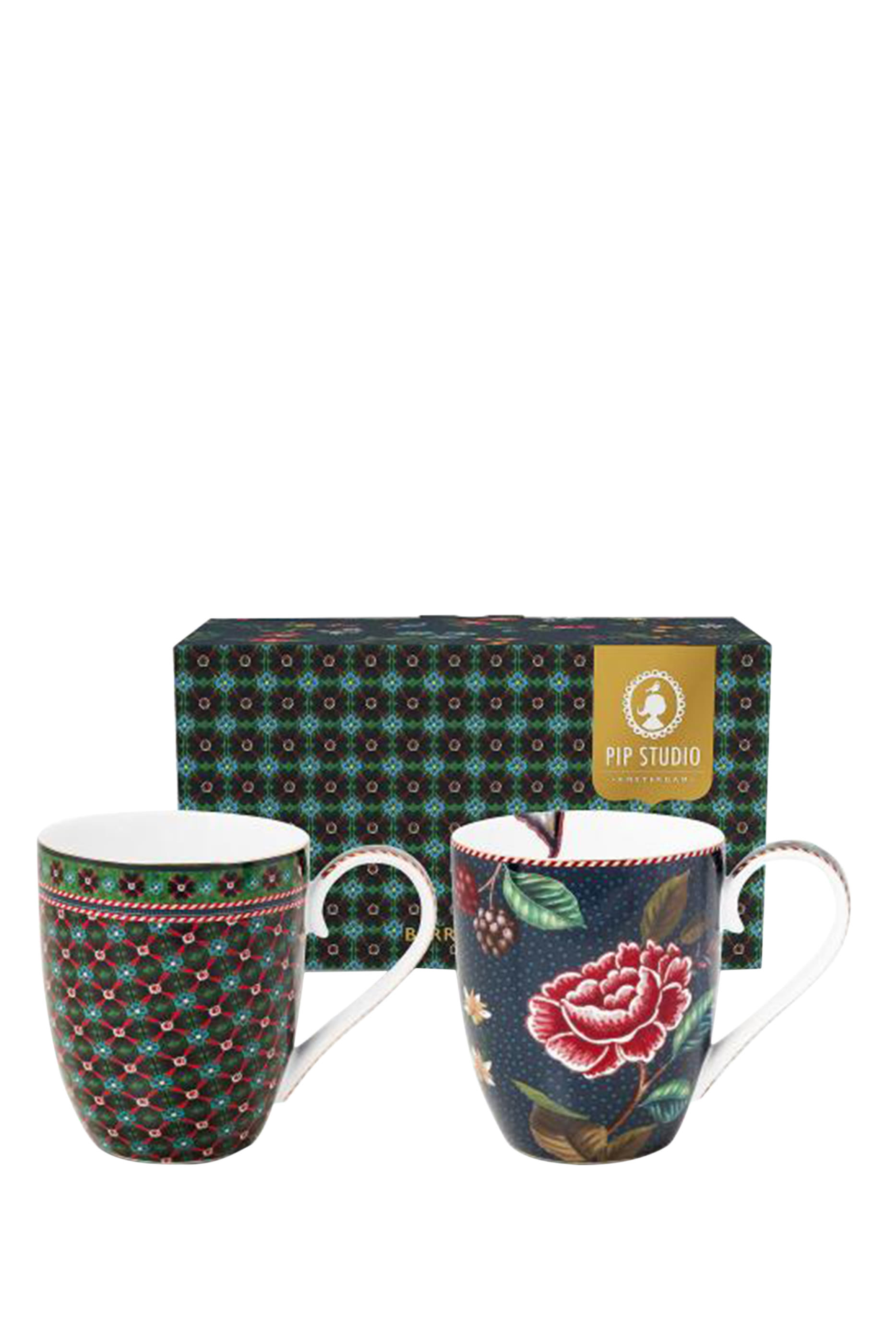 طقم كوب بيري بلوز كبير جدا، 2 قطع