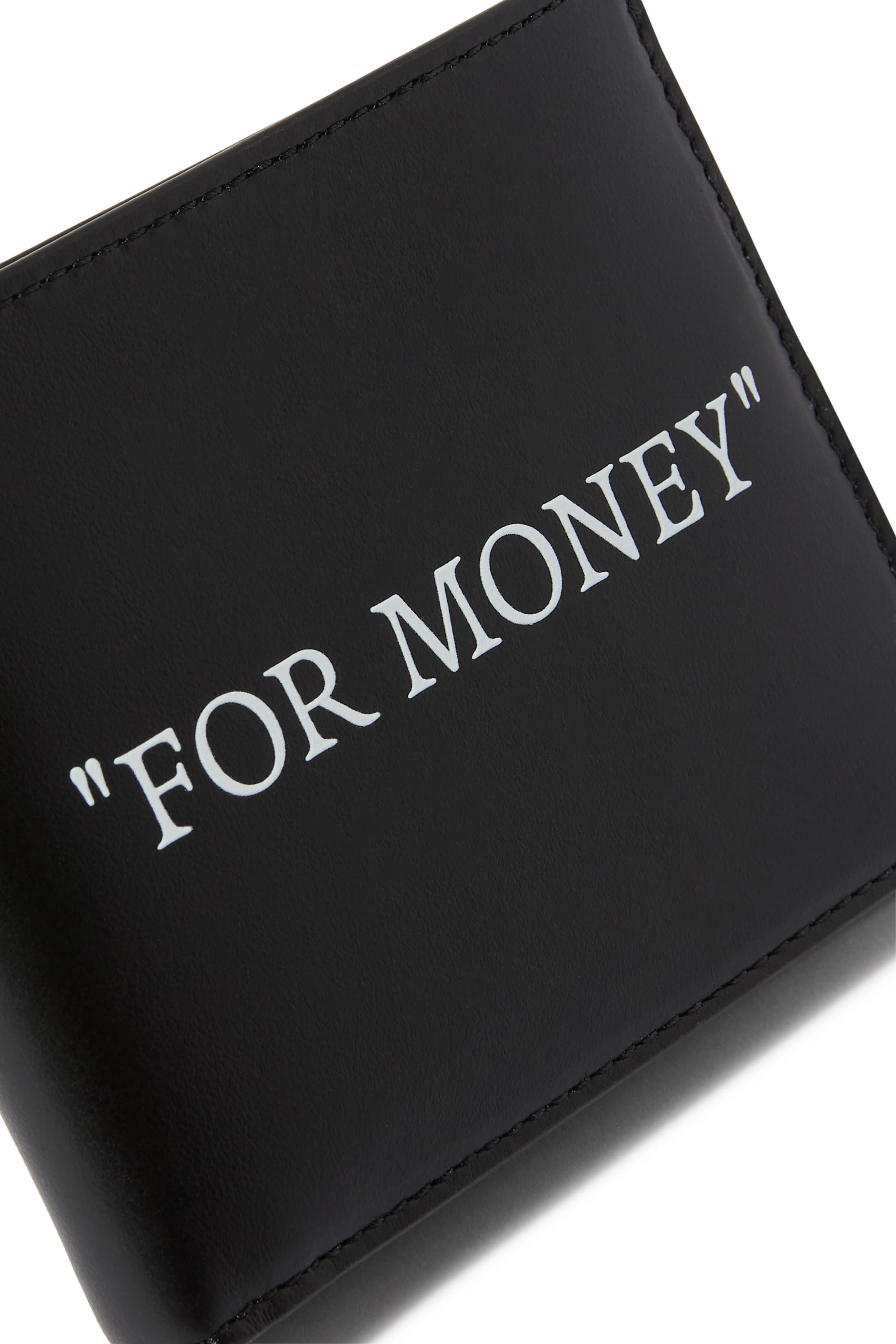 محفظة ثنائية الطي بنقشة اقتباس 