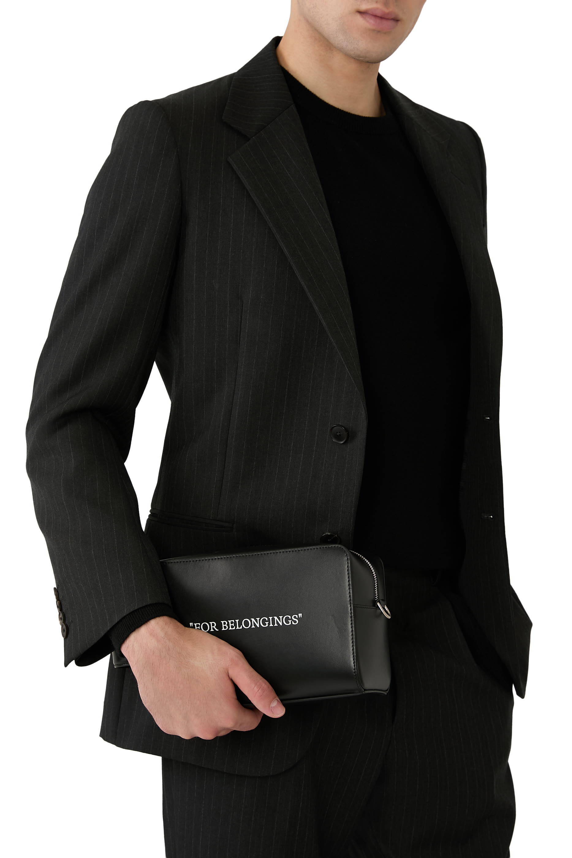 حقيبة مستحضرات العناية الشخصية بشعار FOR BELONGINGS 