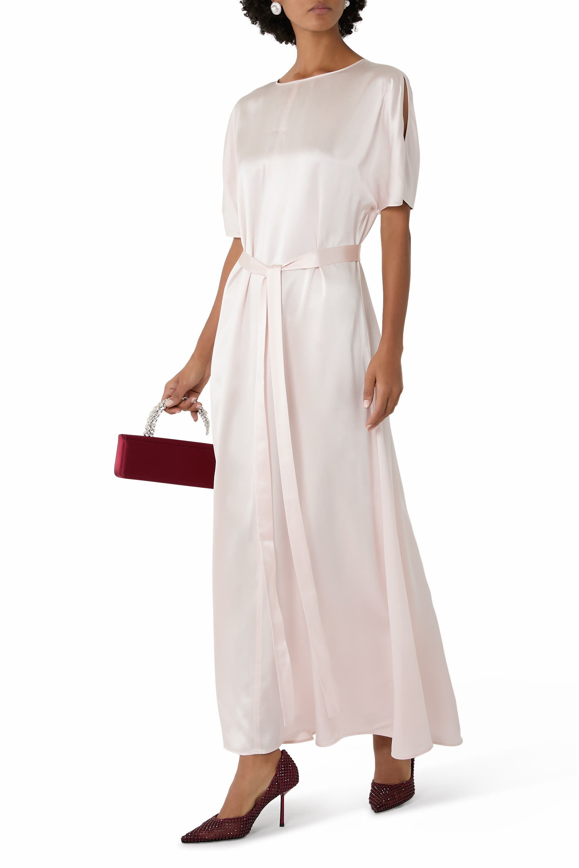 فستان دافيل حرير ساتان