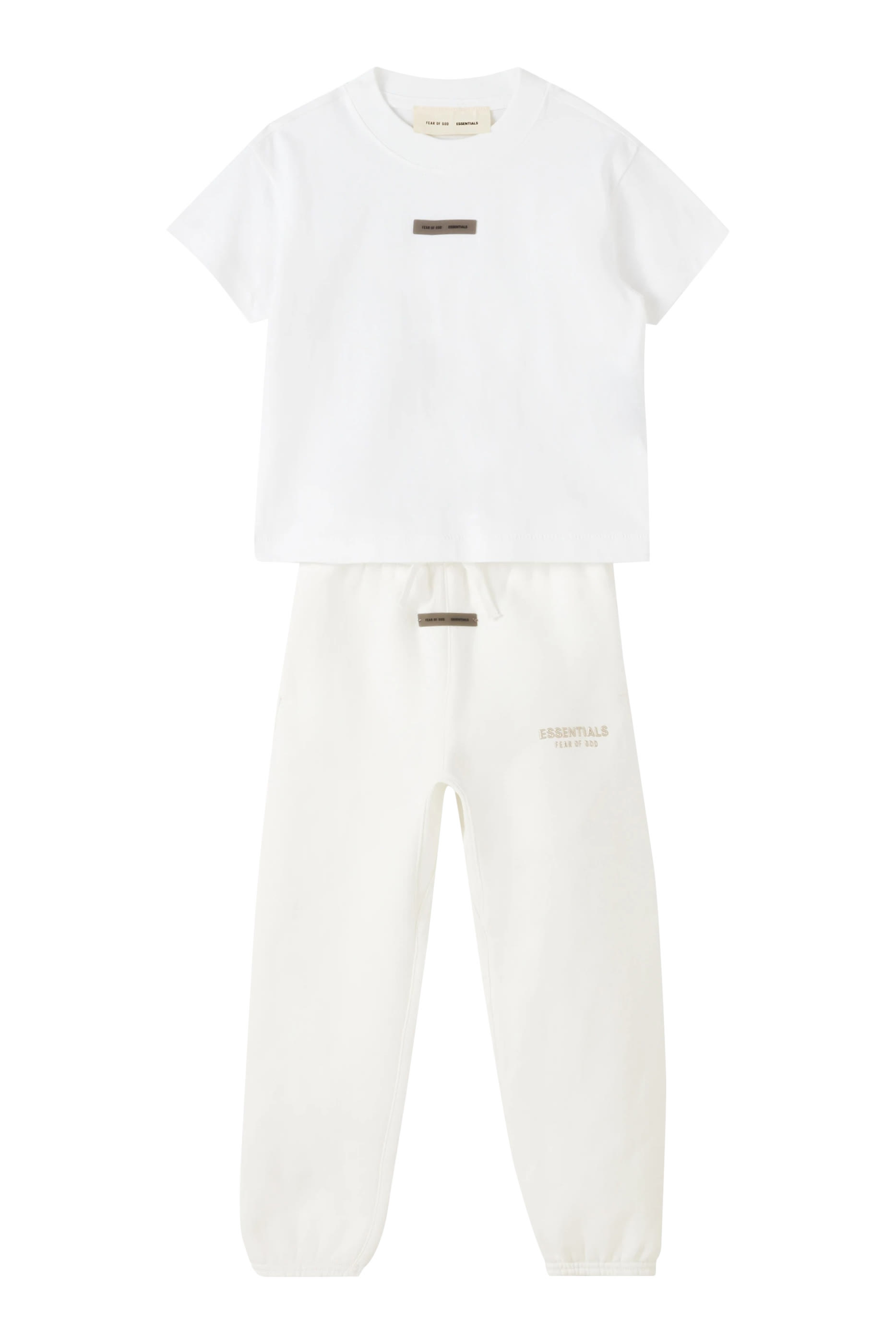 تيشيرت إسنشال خفيف الوزن بشعار الماركة للأطفال