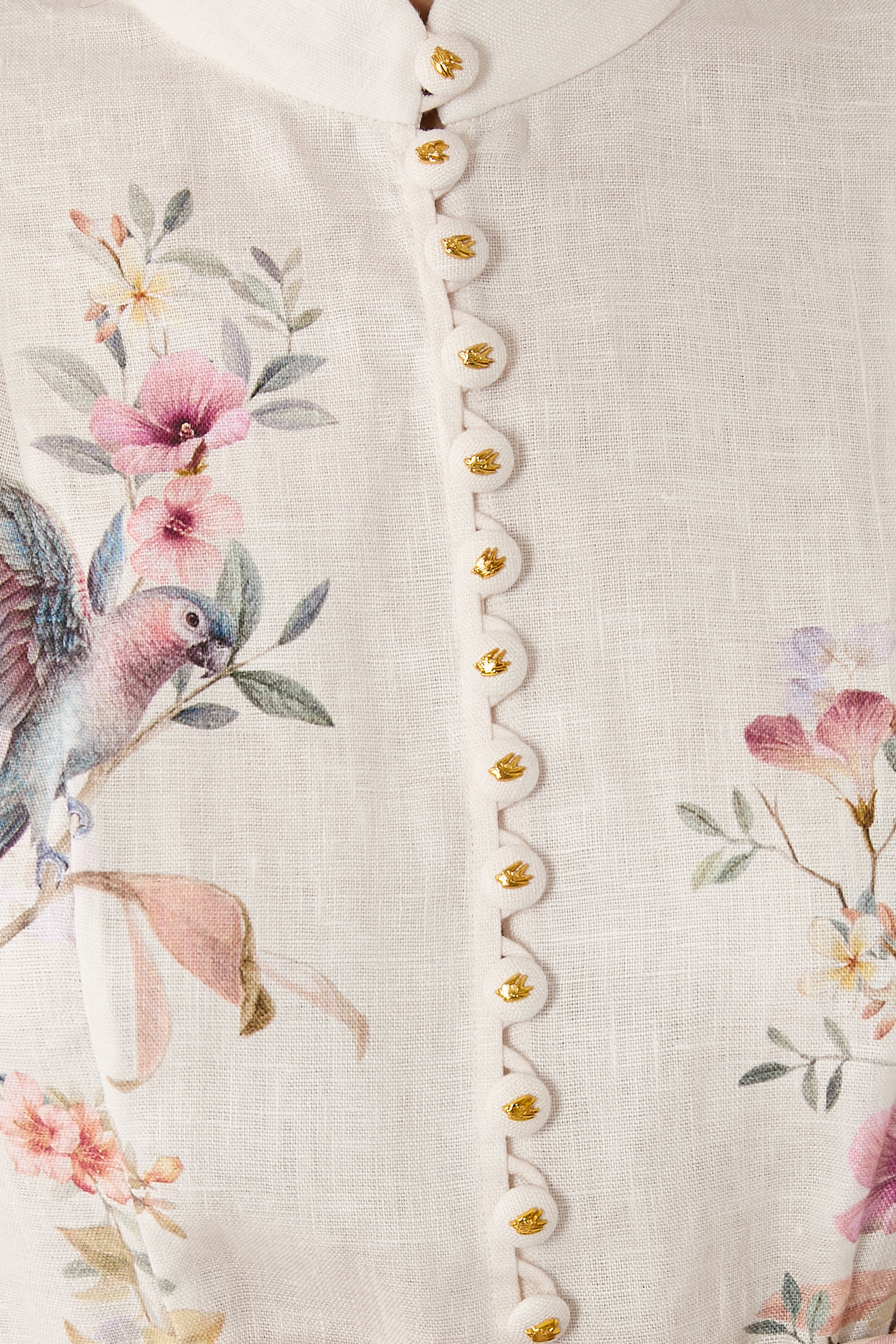 فستان ريبالين متوسط الطول بأزرار