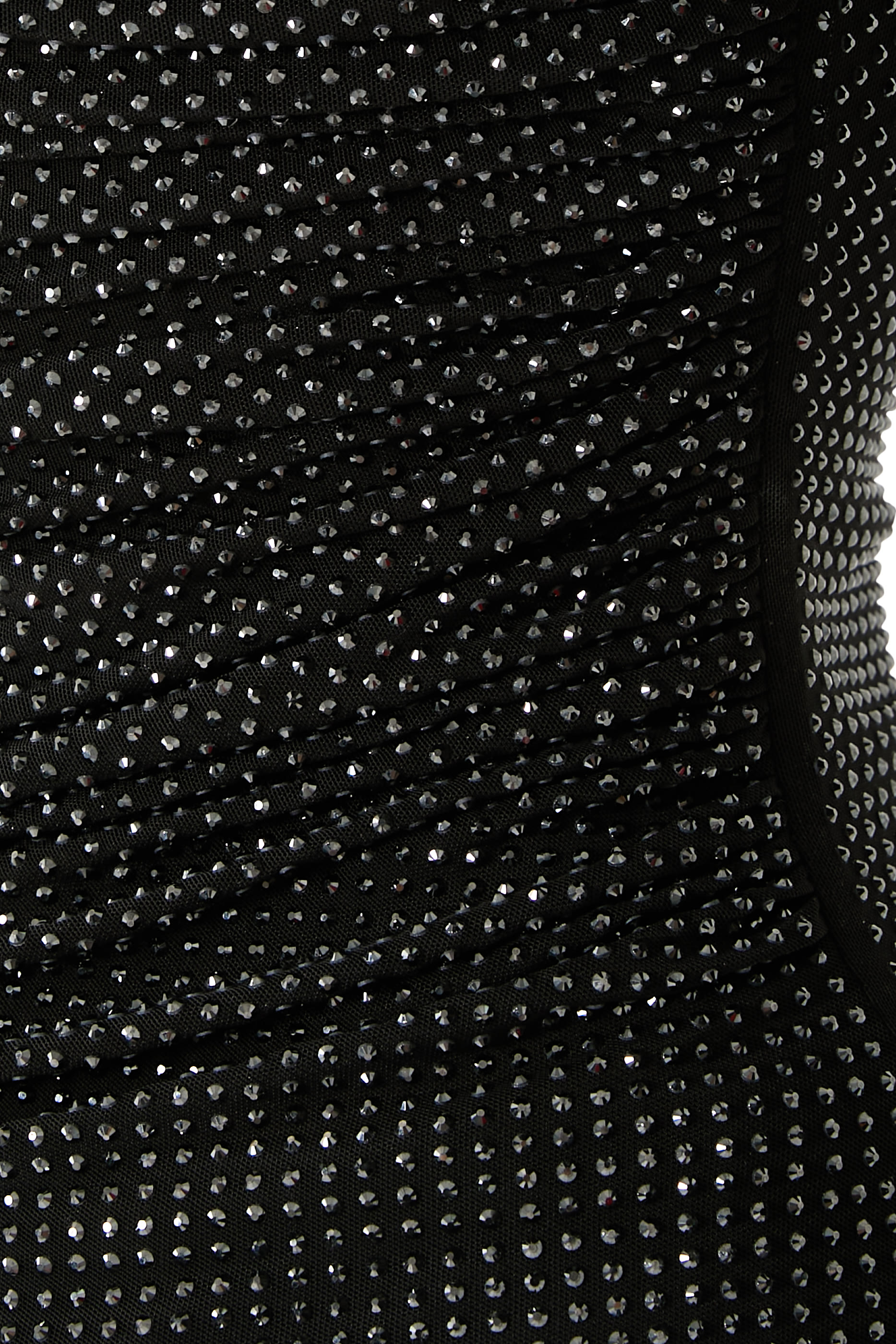 بلوزة بأحجار الراين وكم دانتيل