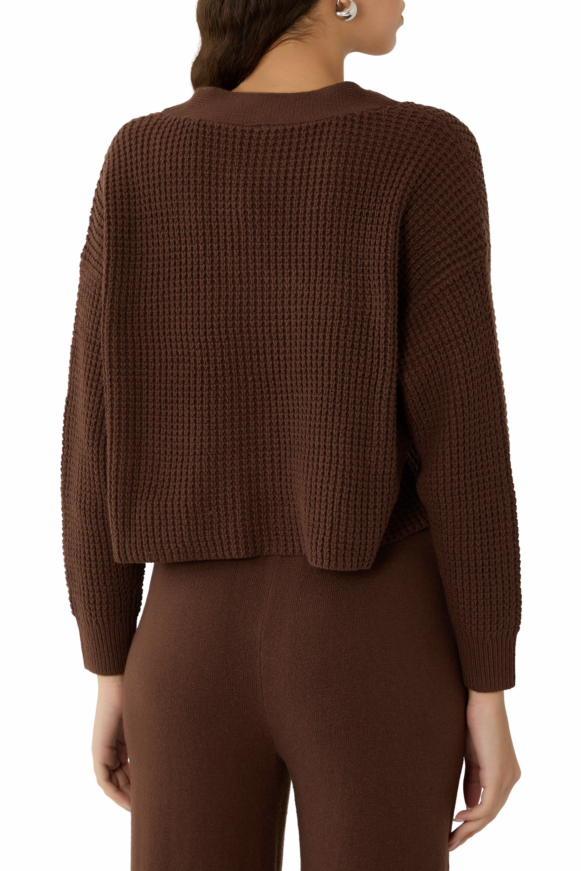 Recycled Sweater Crop Cardigan