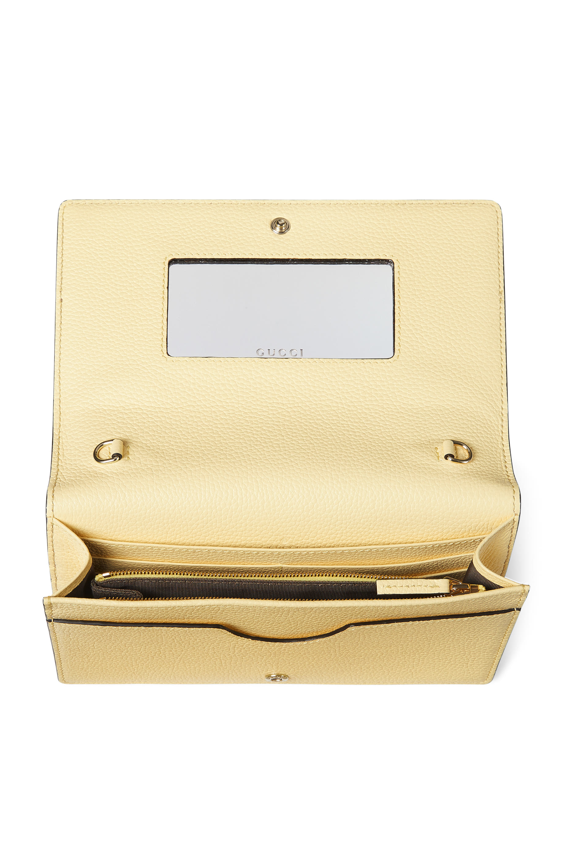 محفظة مارمونت ثنائية الطي بشعار الماركة وحمالة سلسلة