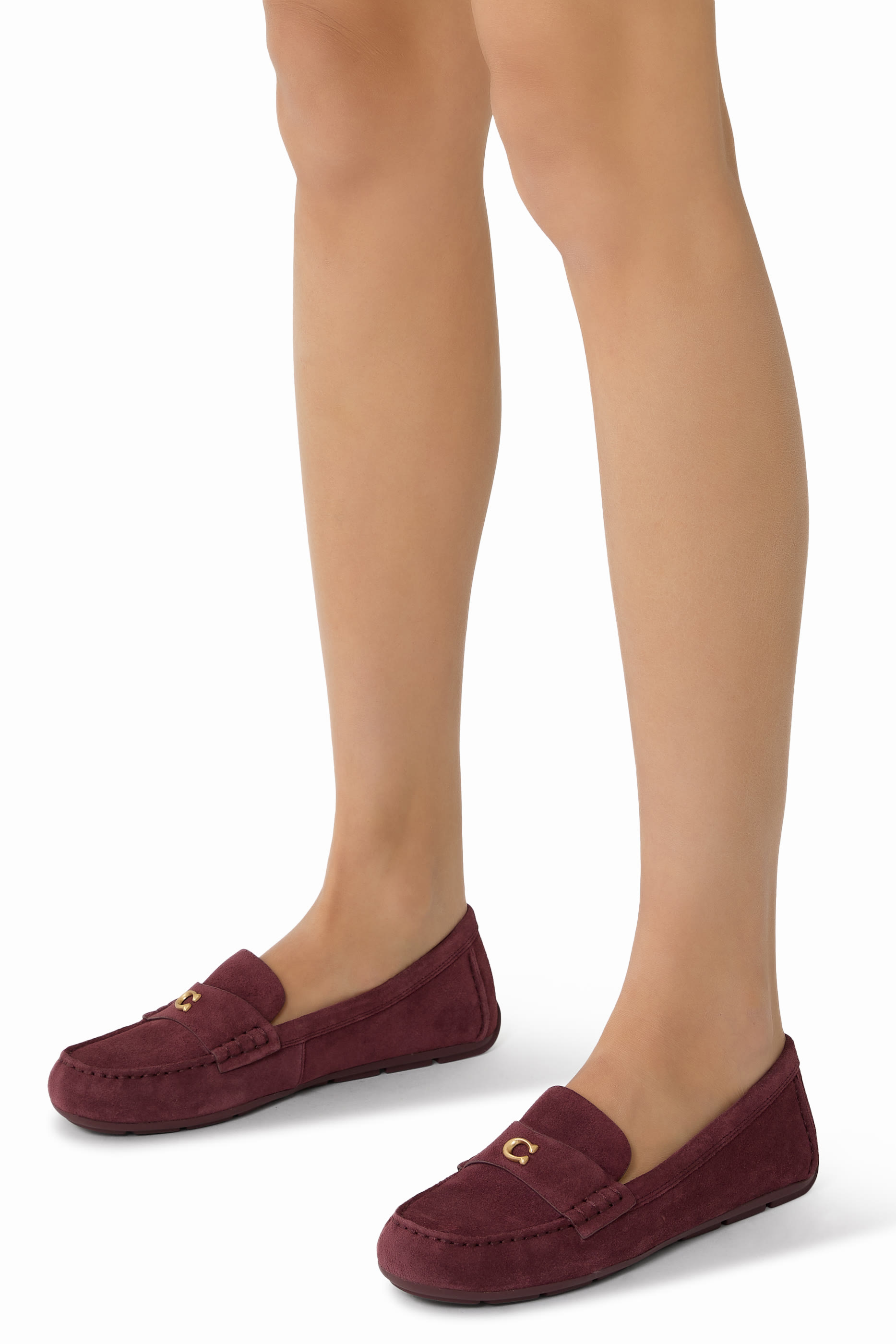 حذاء درايفر 15 سهل الارتداء مزين بحلية شعار الماركة شمواه