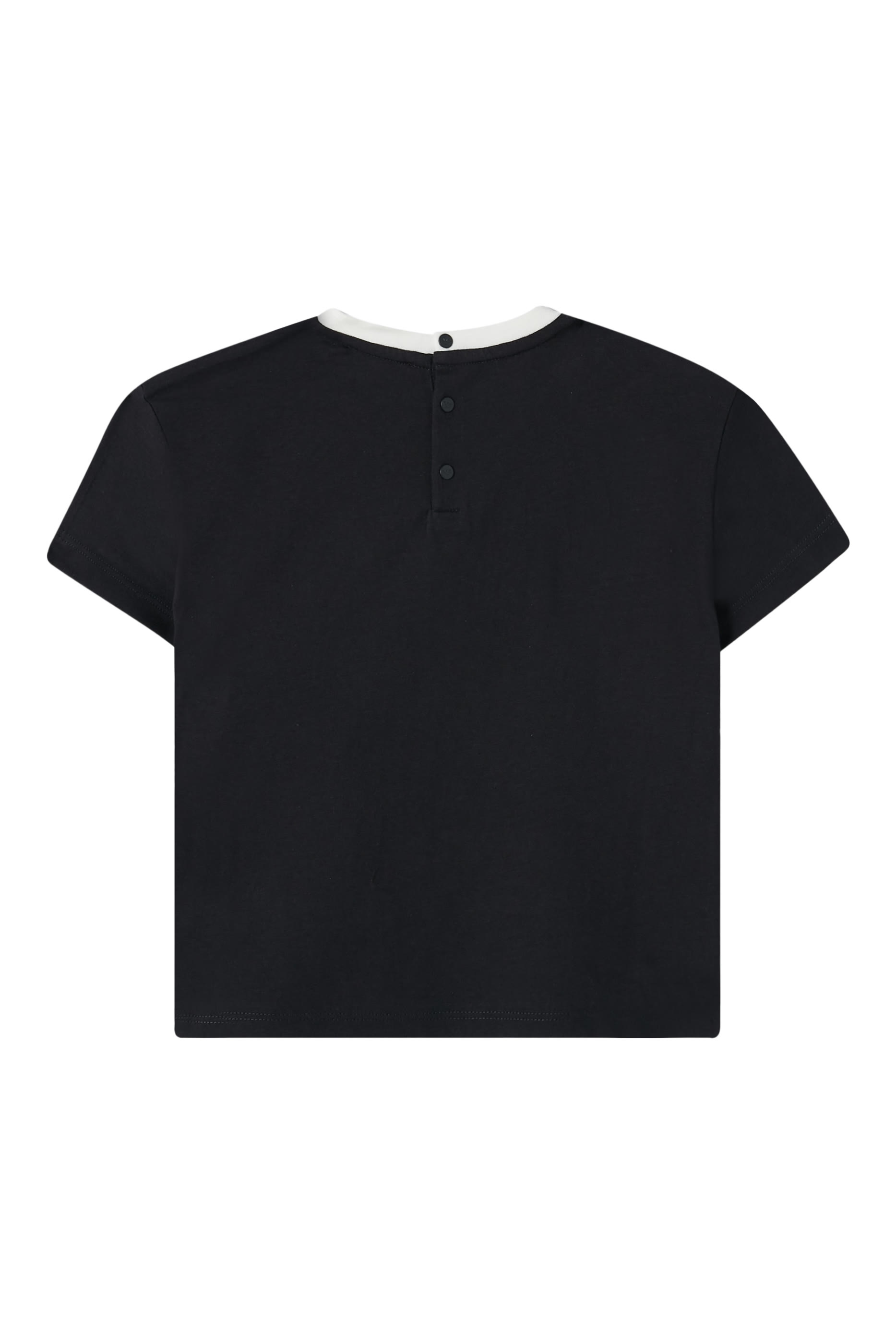 تيشيرت قطن بشعار الماركة للأطفال