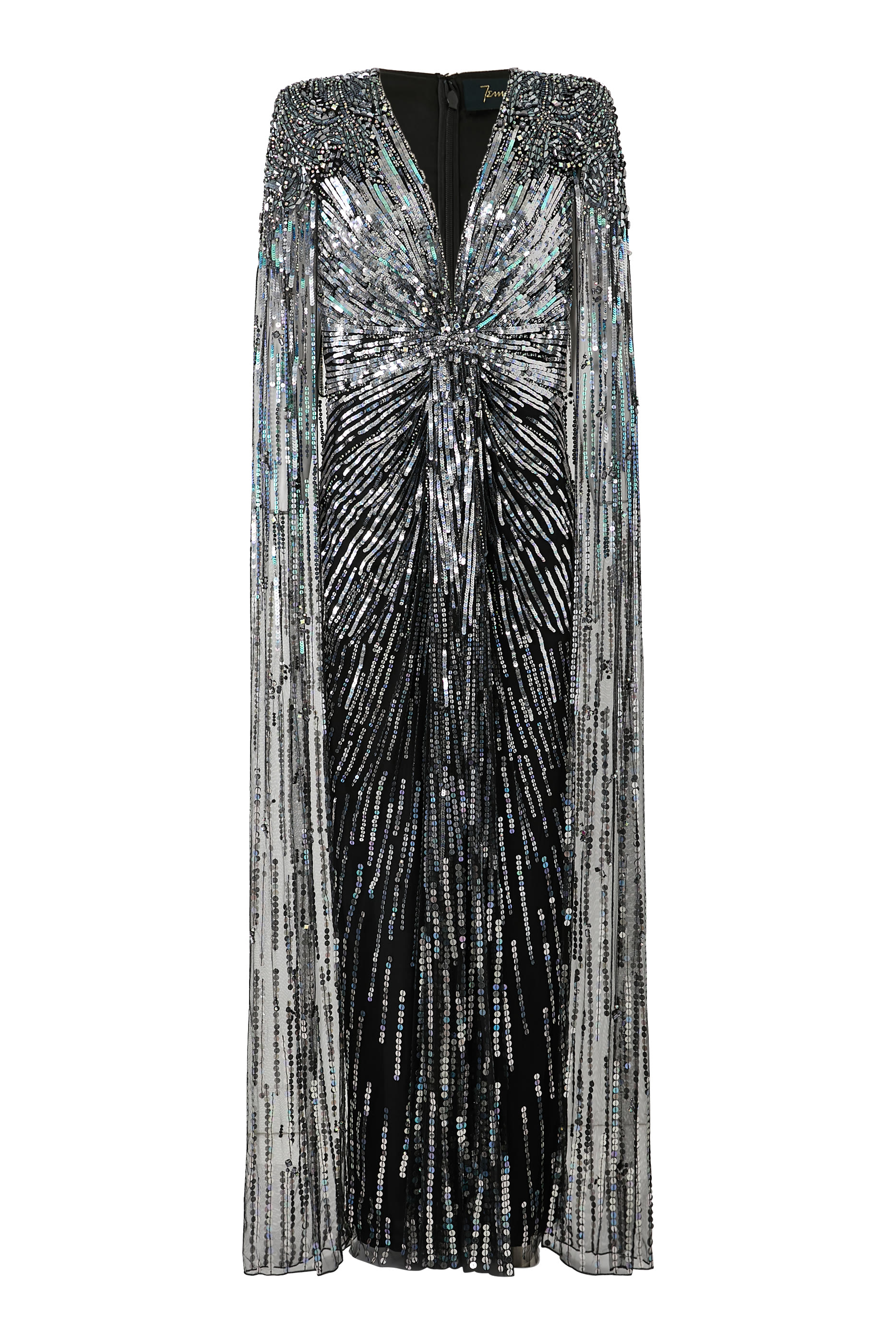 فستان سهرة مطرز بتصميم كاب تول