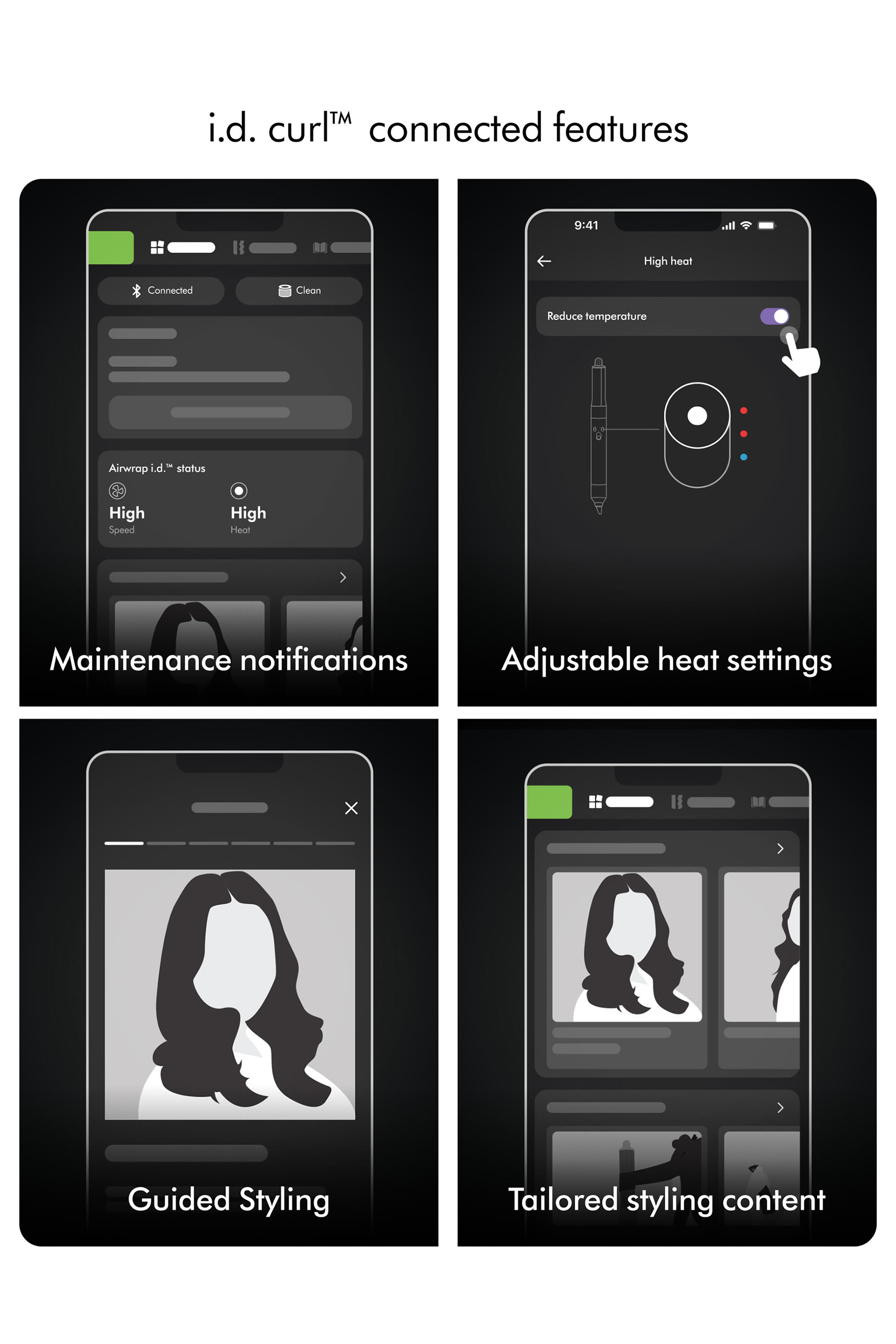مصفف ومجفف الشعر اير راب آي دي متعدد الوظائف للشعر المستقيم والمموج