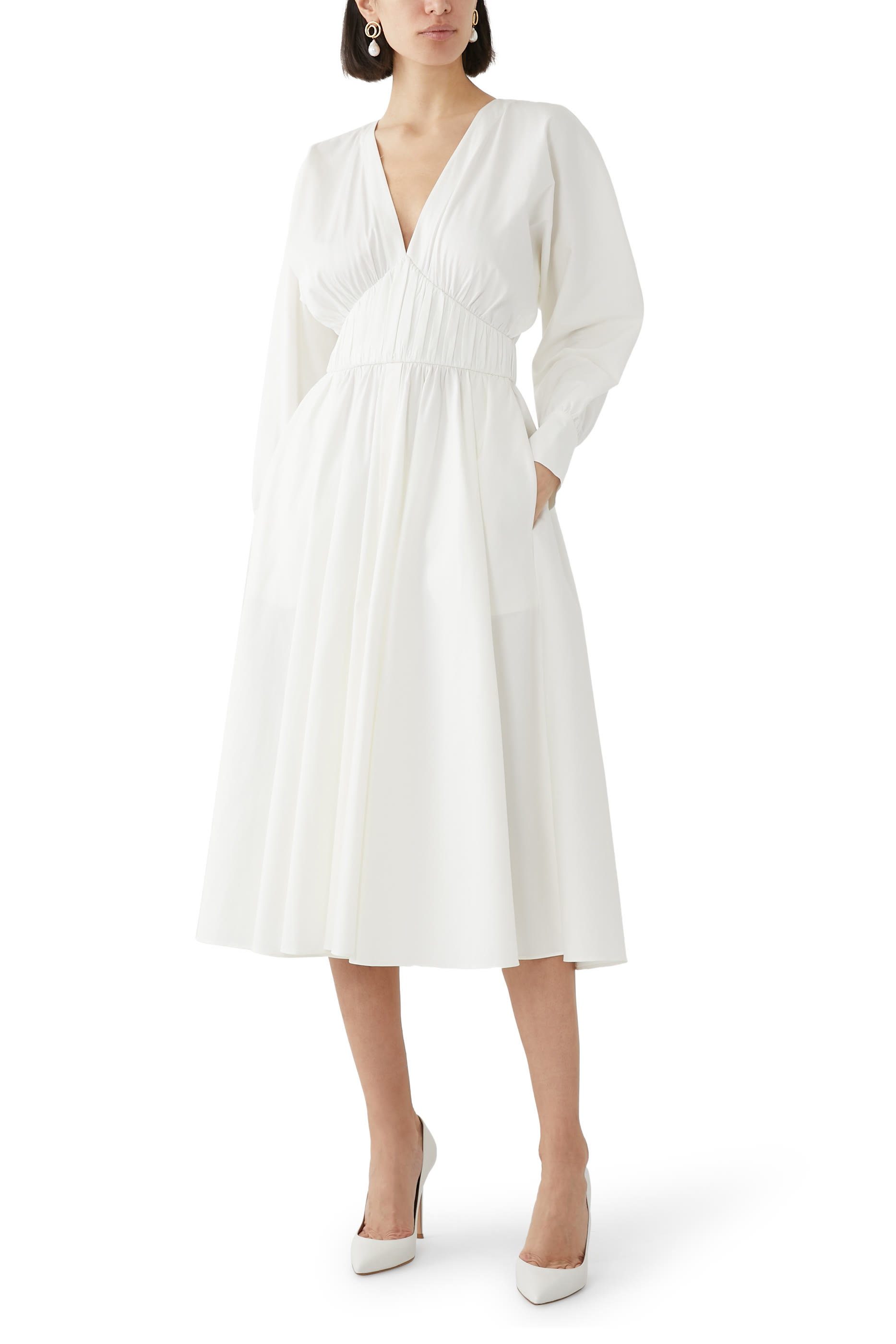 فستان فيرو بأكمام طويلة