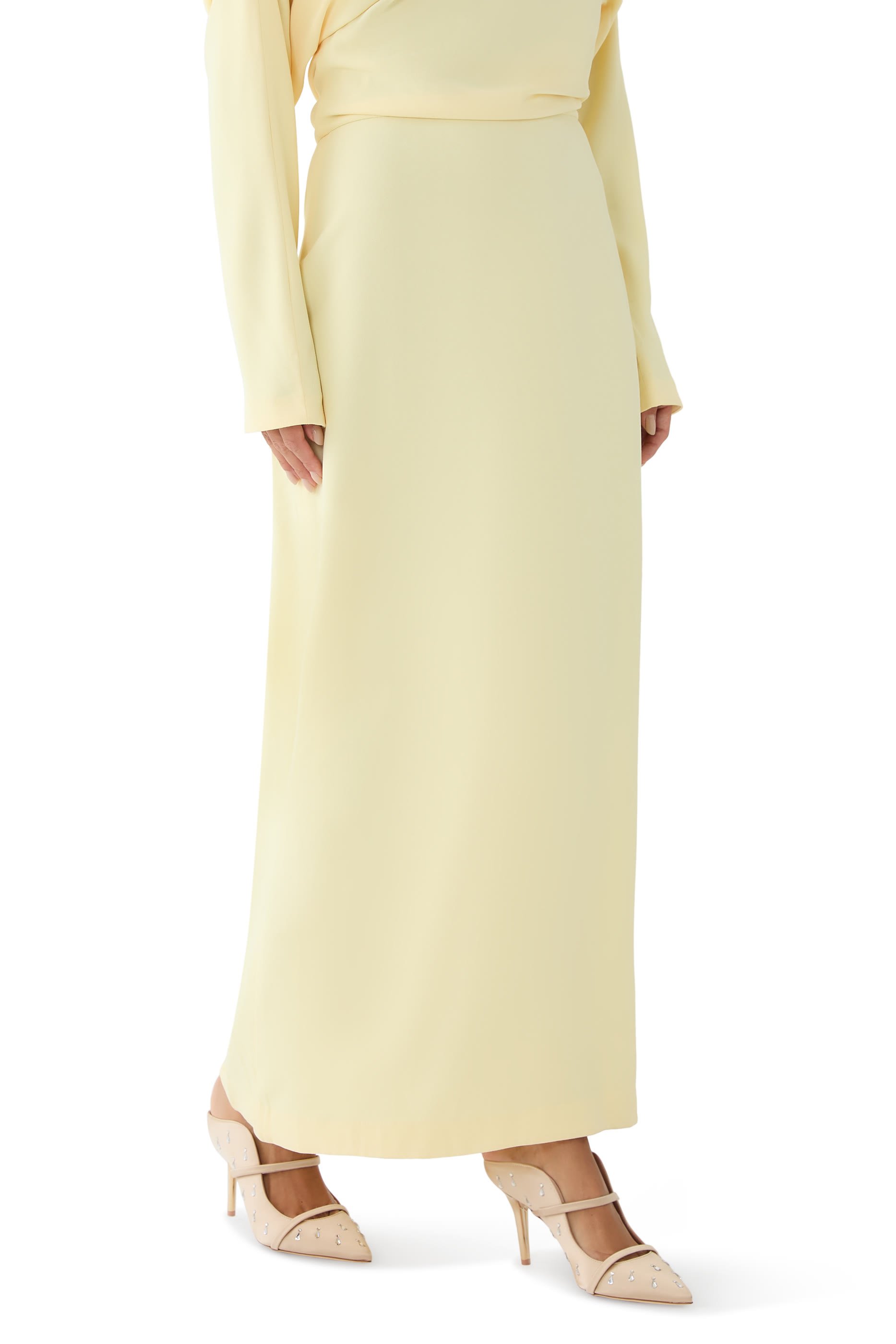 حذاء مورين 85 مفتوح من الخلف بمقدمة مدببة مرصع بالكريستال