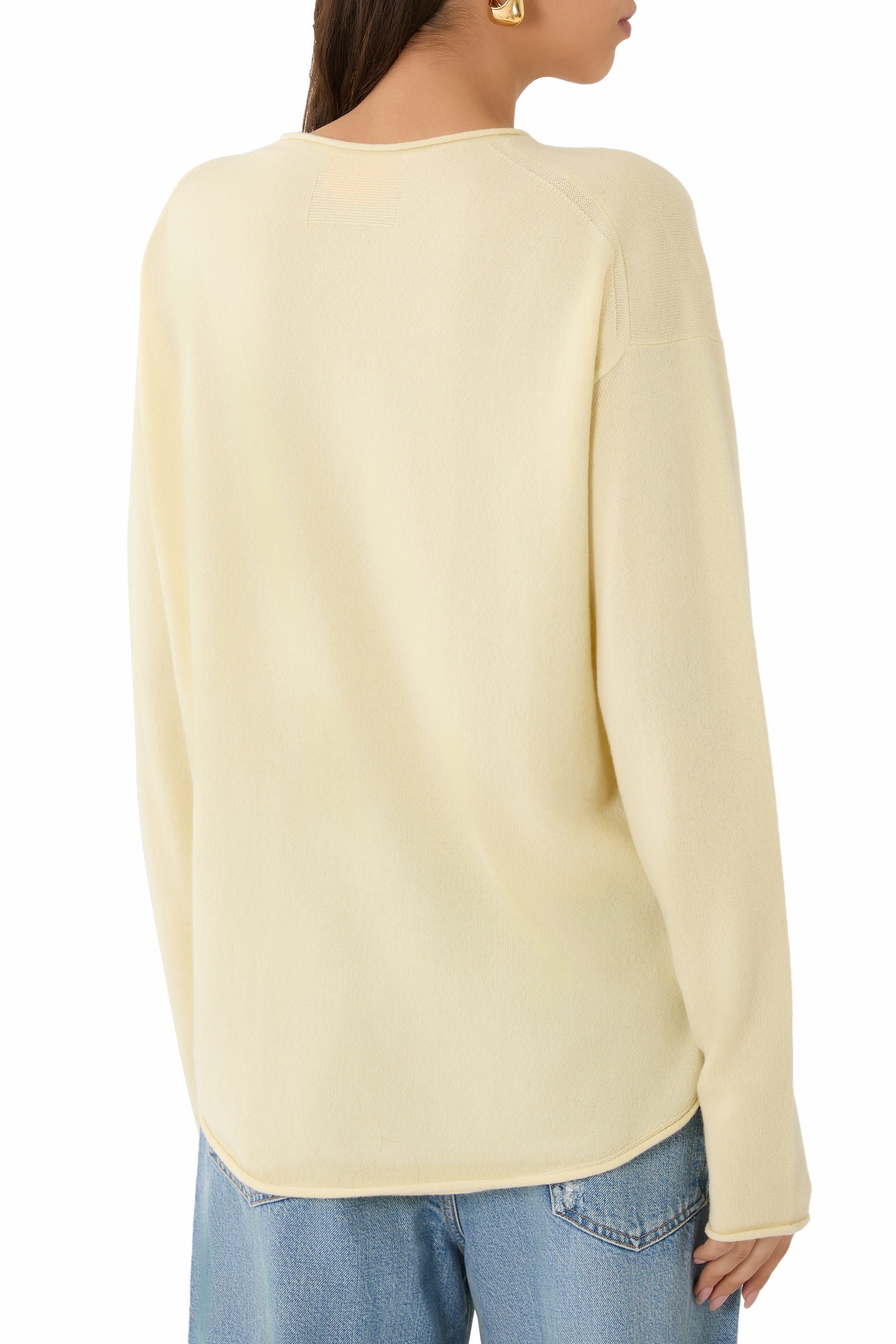 سترة بقصة فضفاضة بياقة ضيقة