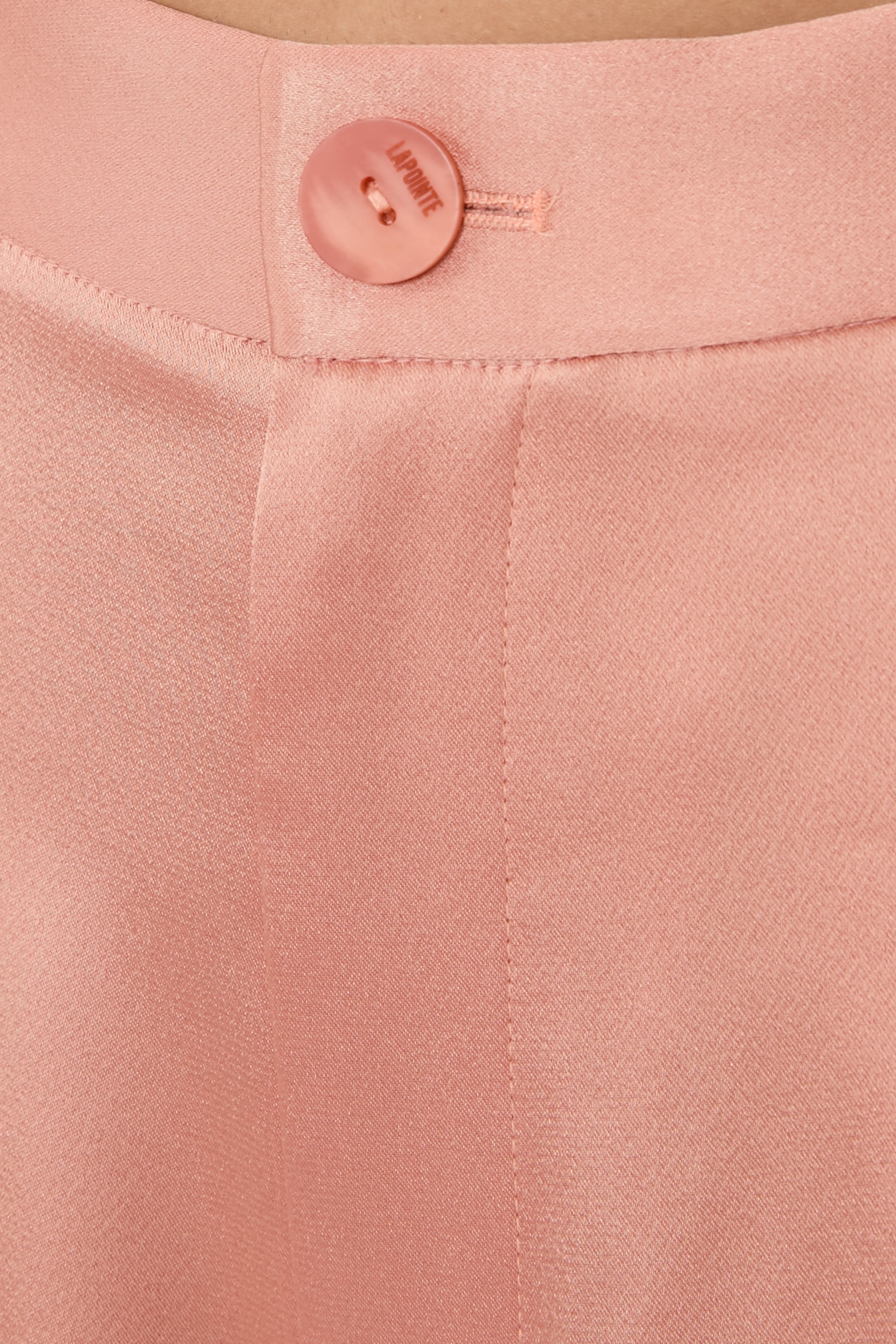 بنطال بقصة مريحة بطيات ستان