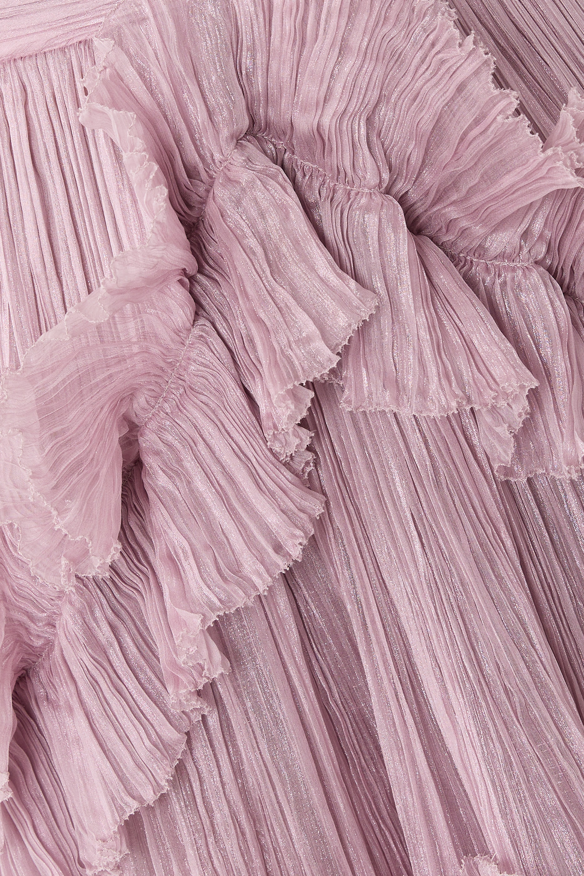 فستان يارينا مكشكش بحافة غير متماثلة