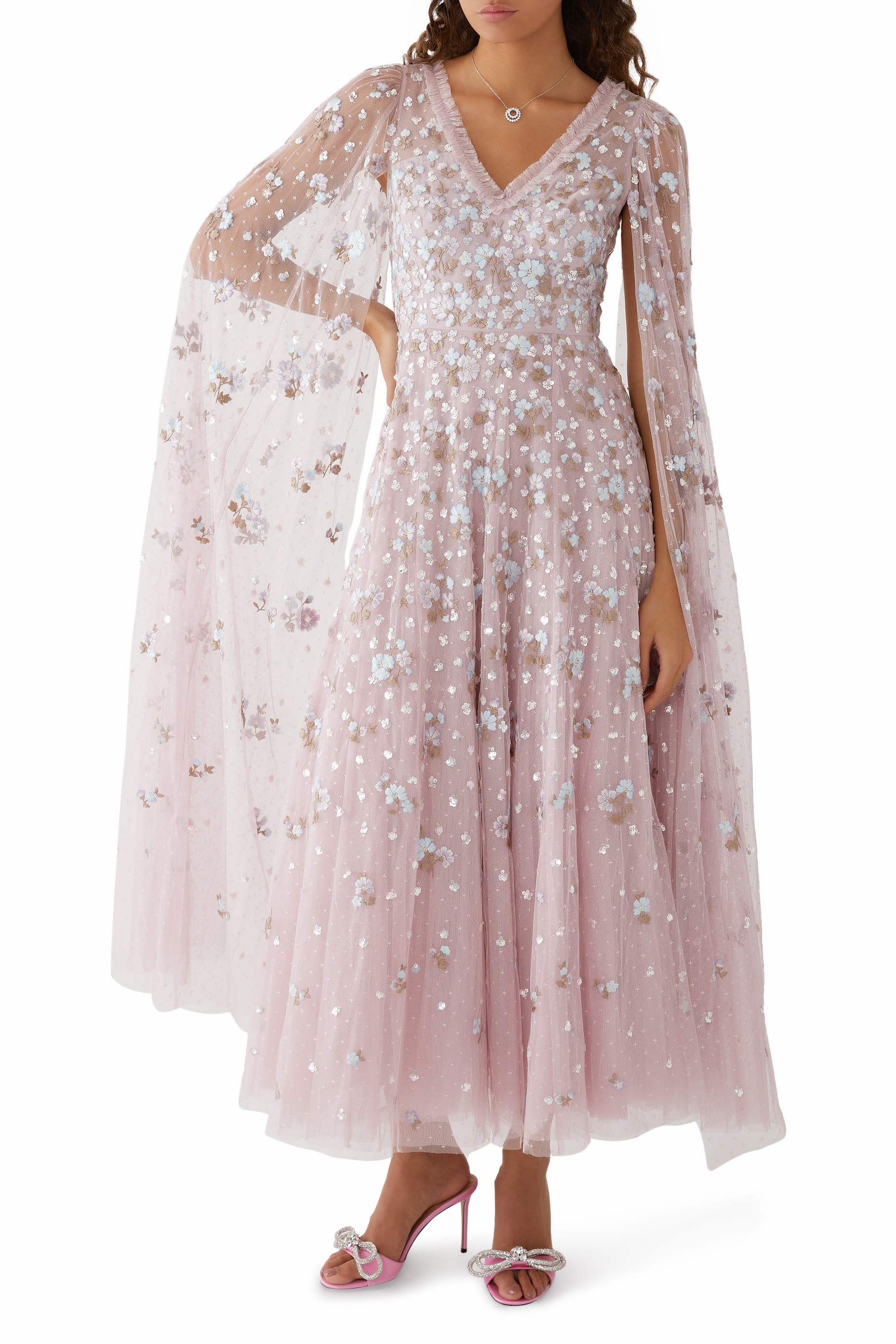 فستان سهرة داهليا بطول الكاحل فستان سهرة داهليا بطول الكاحل