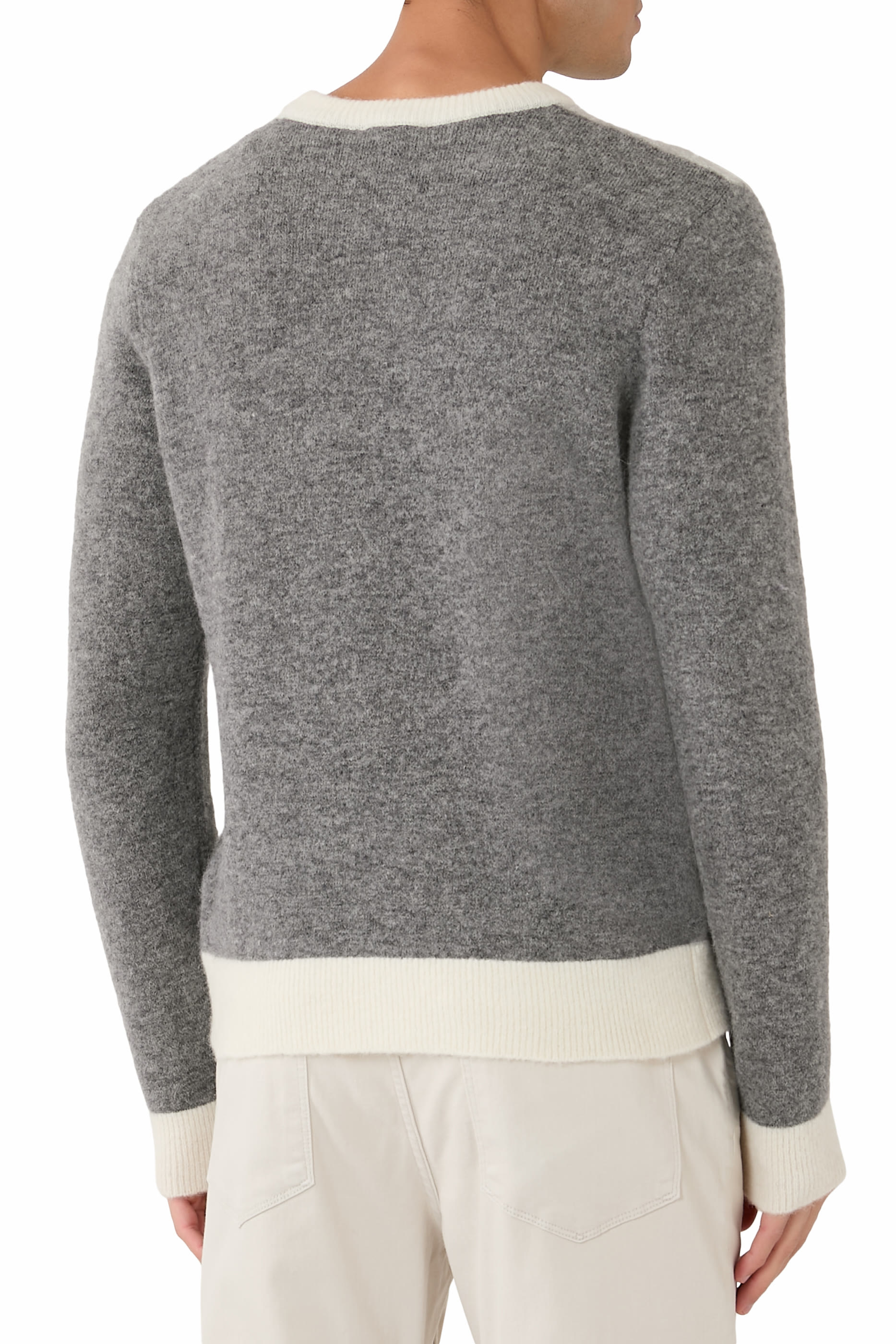 كنزة ابري-سكاي كابسول بياقة ضيقة