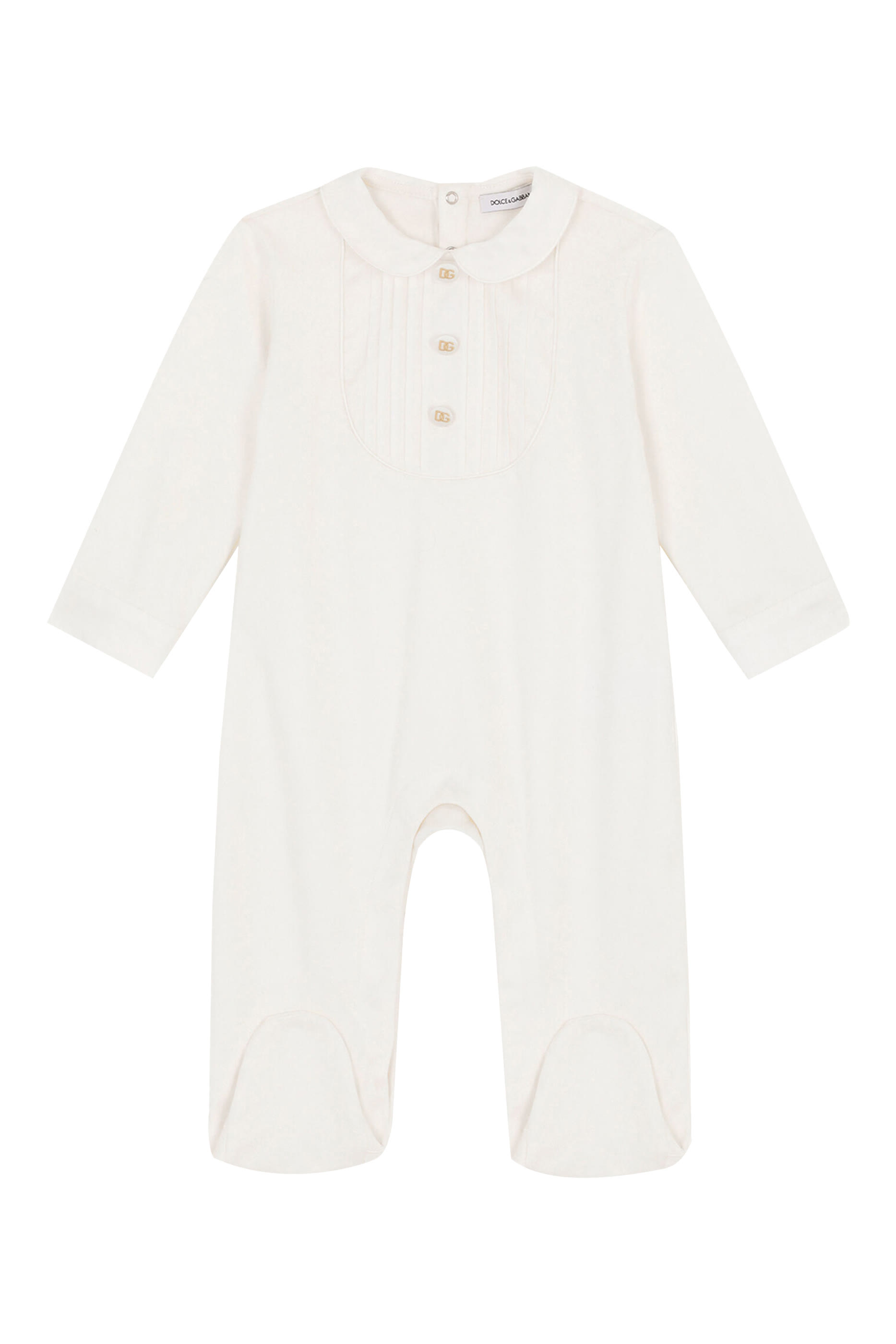 طقم هدايا للأطفال بحرفي شعار الماركة بتصميم متداخل جيرسيه وبوبلين، 3 قطع