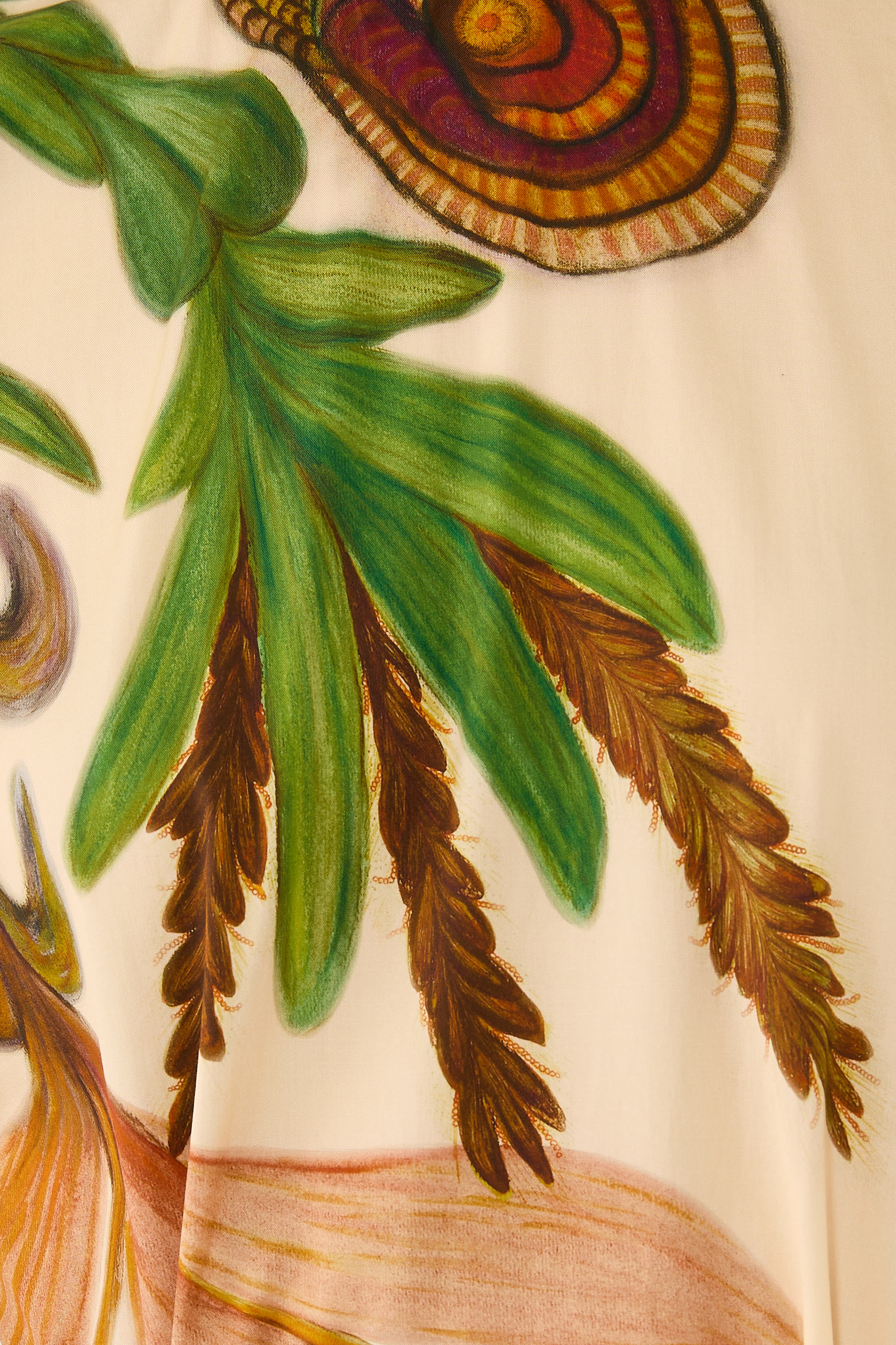 فستان أنيلين بخصر منخفض قطن